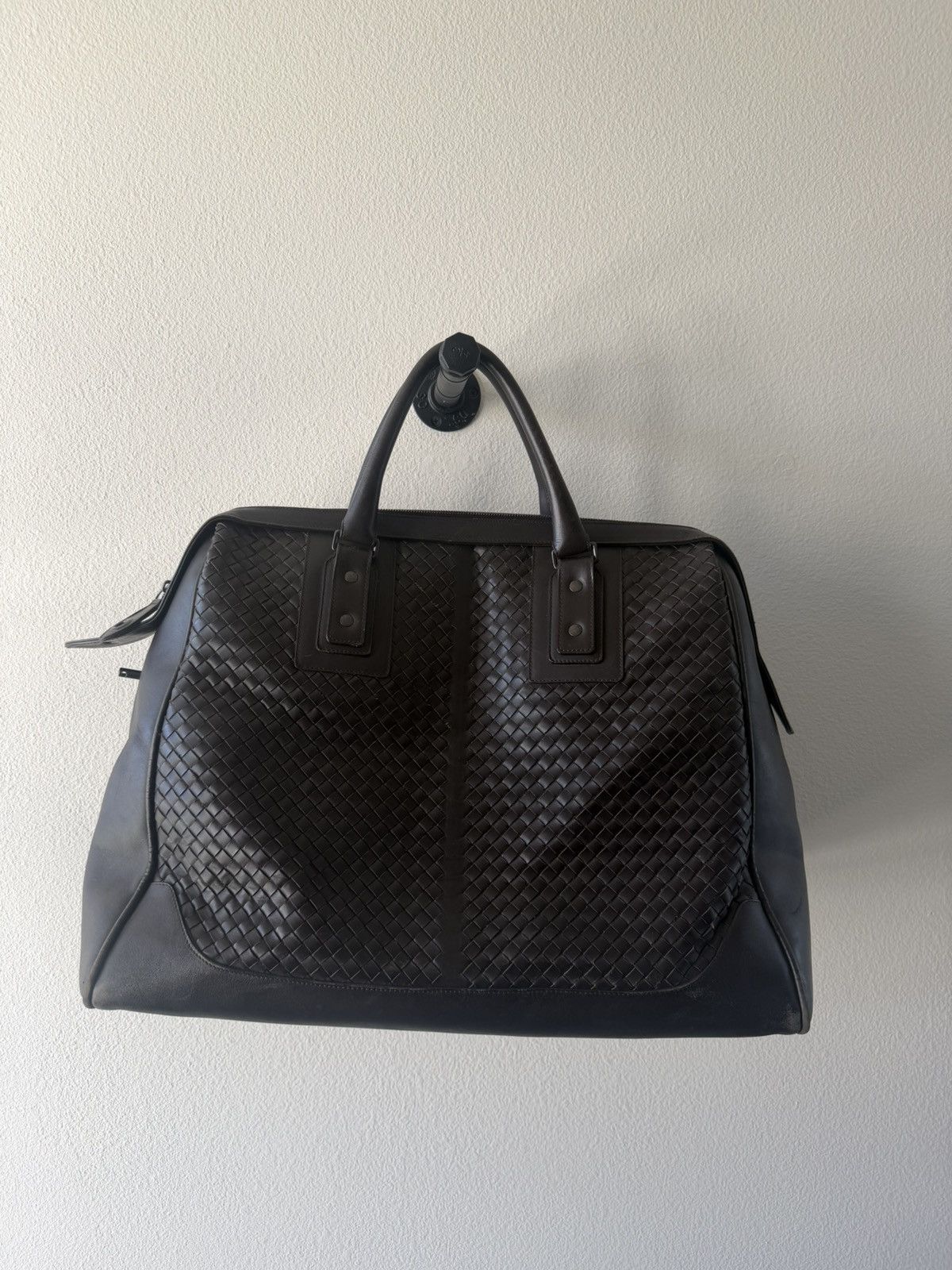 Bottega Veneta Bottega Intrecciato Leather XL Weekender Bag Size ONE SIZE - 5 Thumbnail
