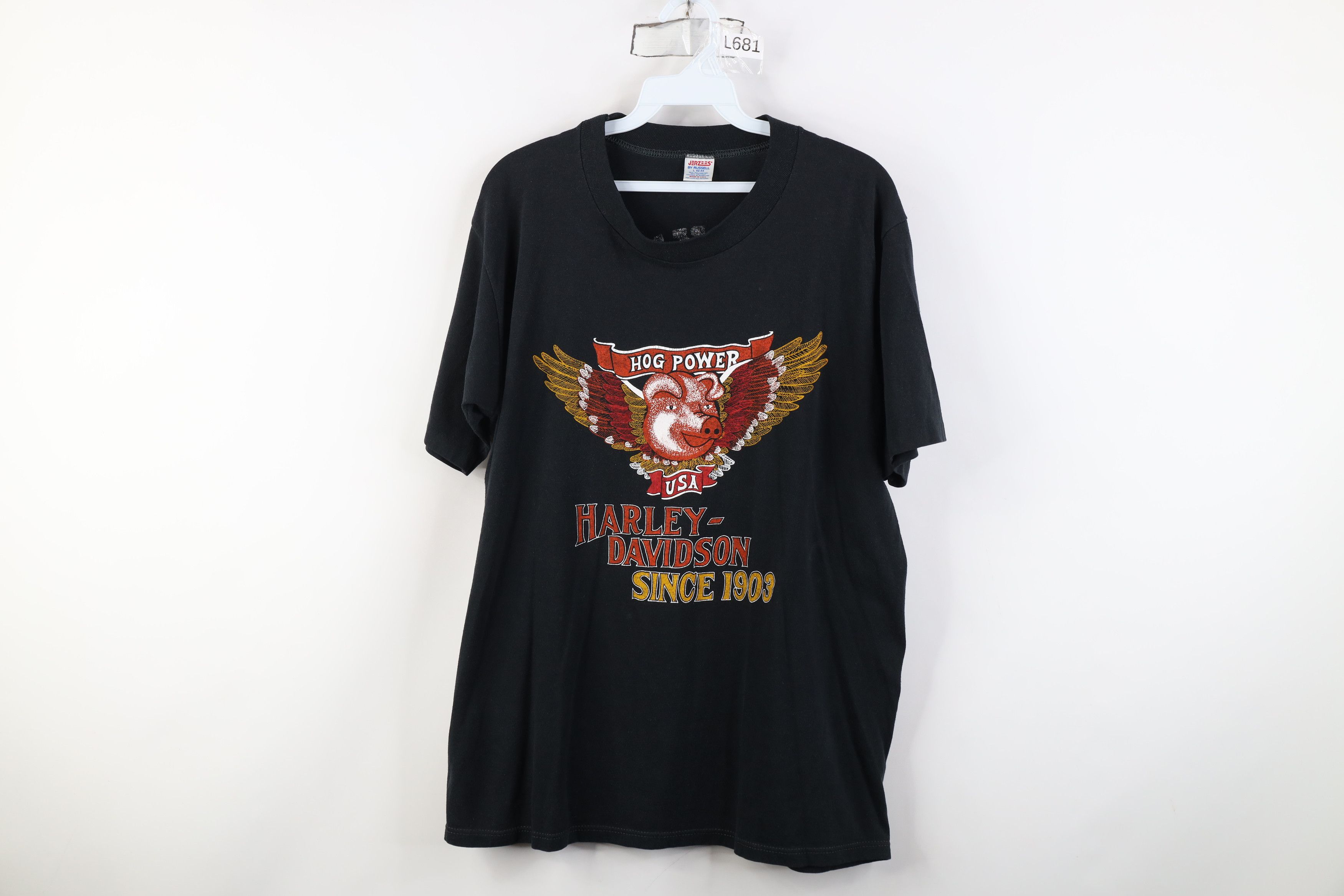 Harley Davidson Vintage 80s Harley Davidson Brooklyn New York T-Shirt USA Size US L / EU 52-54 / 3 - 1 Thumbnail
