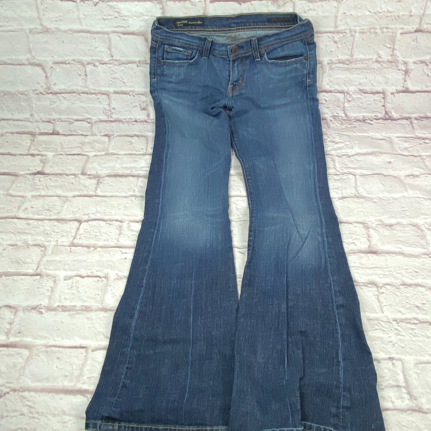 Citizens Of Humanity Citizens of Humanity Jeans Flare Ingrid 28 Stretch Low Rise Denim Blue 90s Bohemian USA Womens Jeans Size 28" / US 6 / IT 42 - 4 Thumbnail
