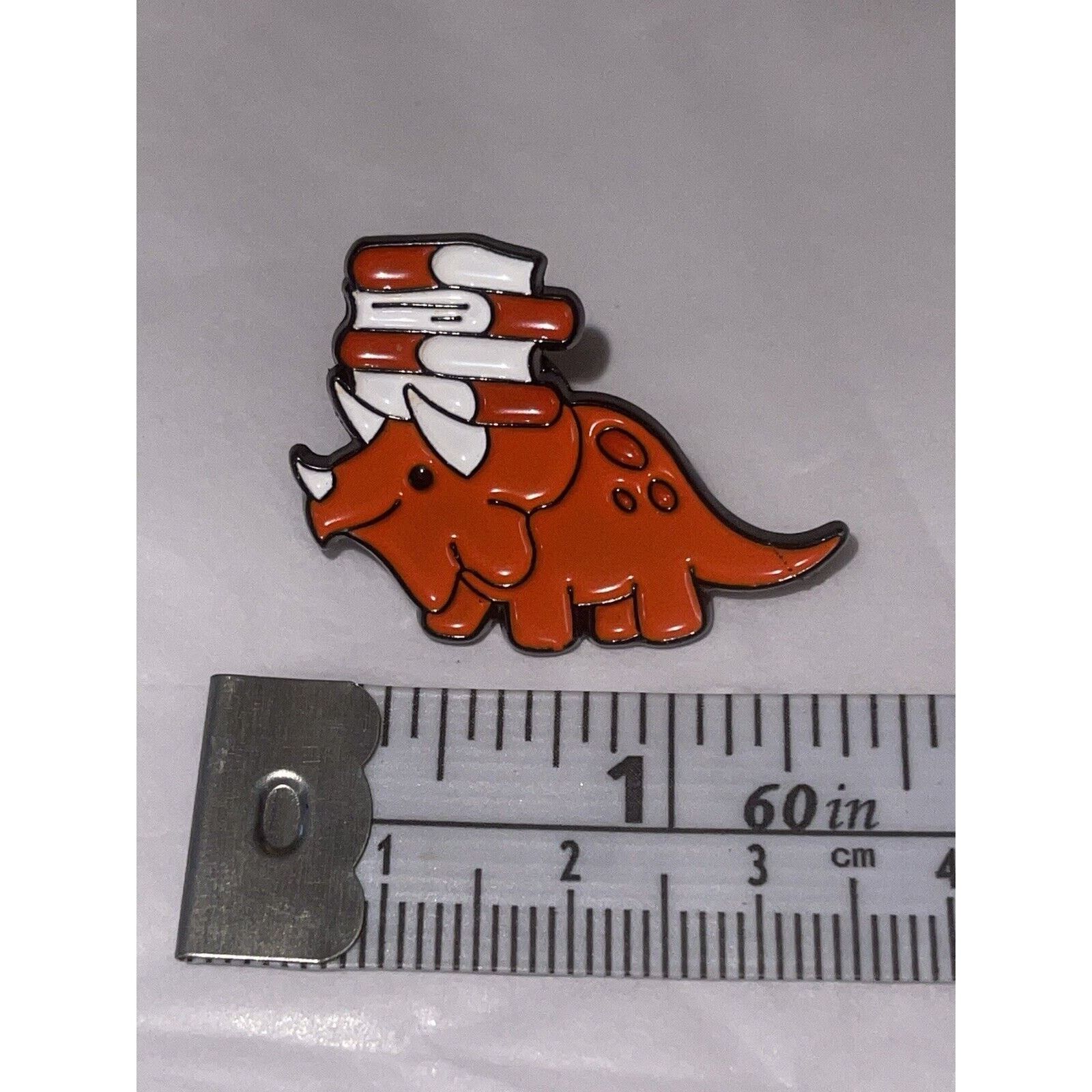 Other Dinosaur With Books Pin Brooch Size ONE SIZE - 1 Preview