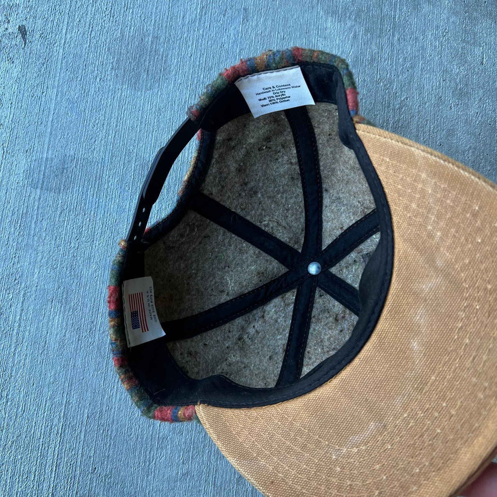 Carhartt × Vintage Vintage Carhartt Aztec pattern wool SnapBack hat Size ONE SIZE - 2 Thumbnail