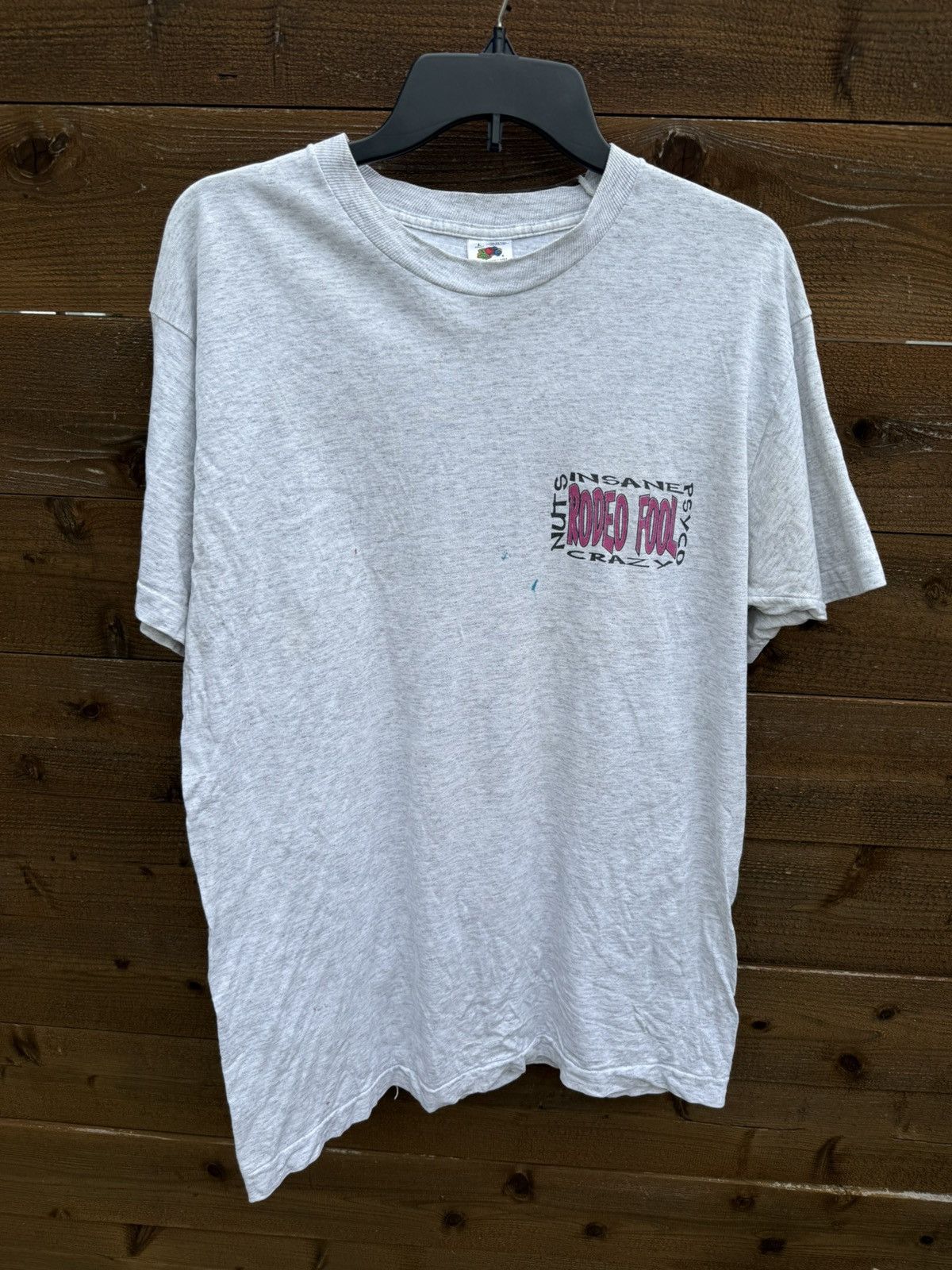 Vintage Vintage Rodeo Fool Tshirt Size US L / EU 52-54 / 3 - 1 Thumbnail