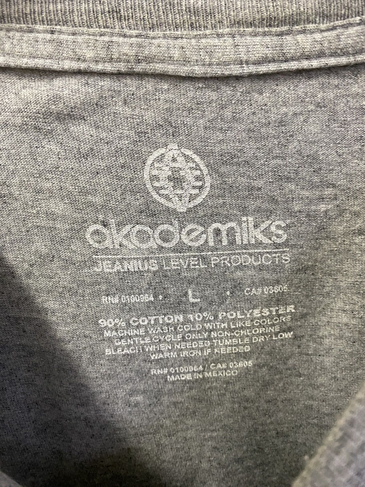 Akademiks × Vintage Rare Akademiks Jeanius Level Tee Size US L / EU 52-54 / 3 - 7 Thumbnail