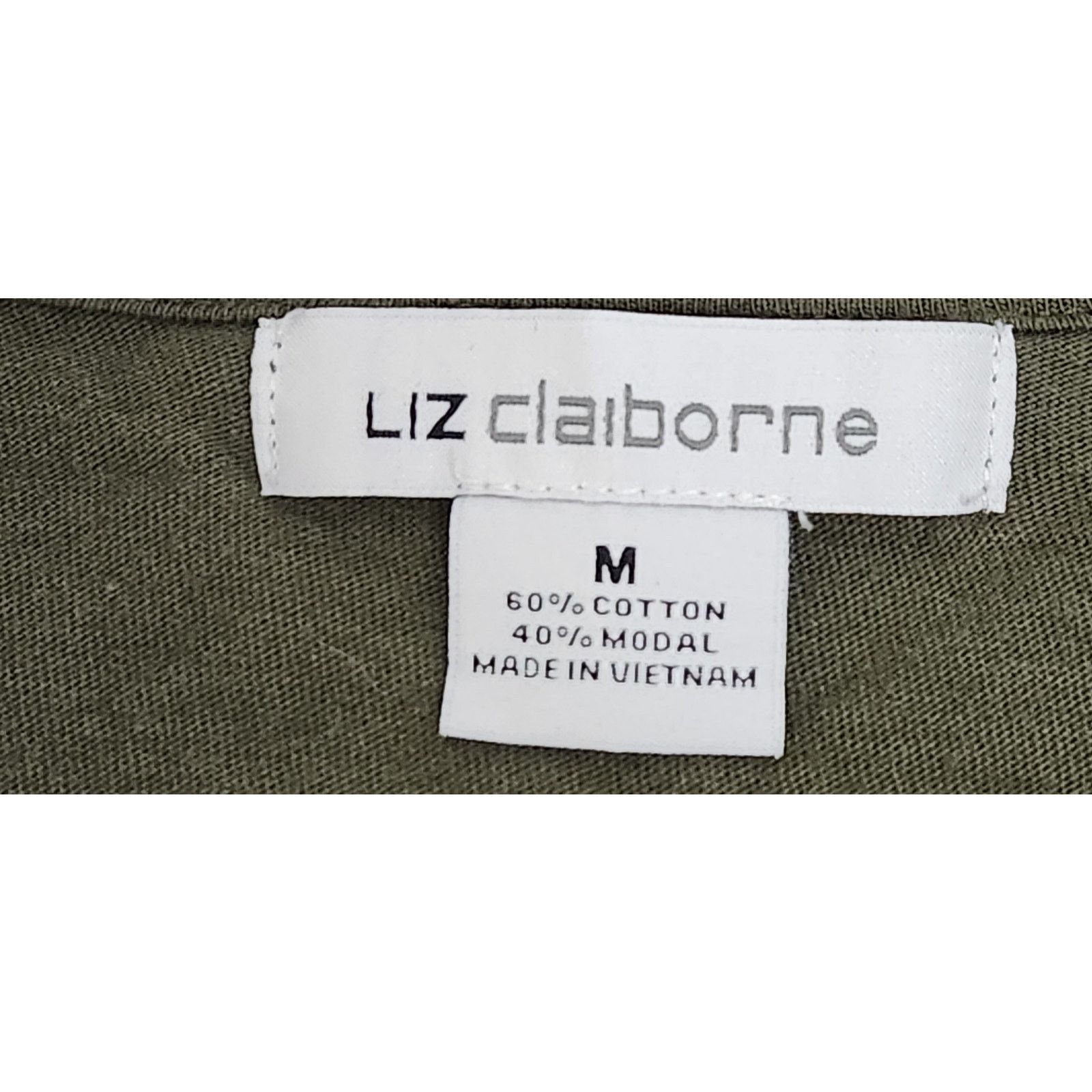 Other Liz Claiborne Green Pointed Draped Front Cardigan Sweater M Size M / US 6-8 / IT 42-44 - 4 Thumbnail