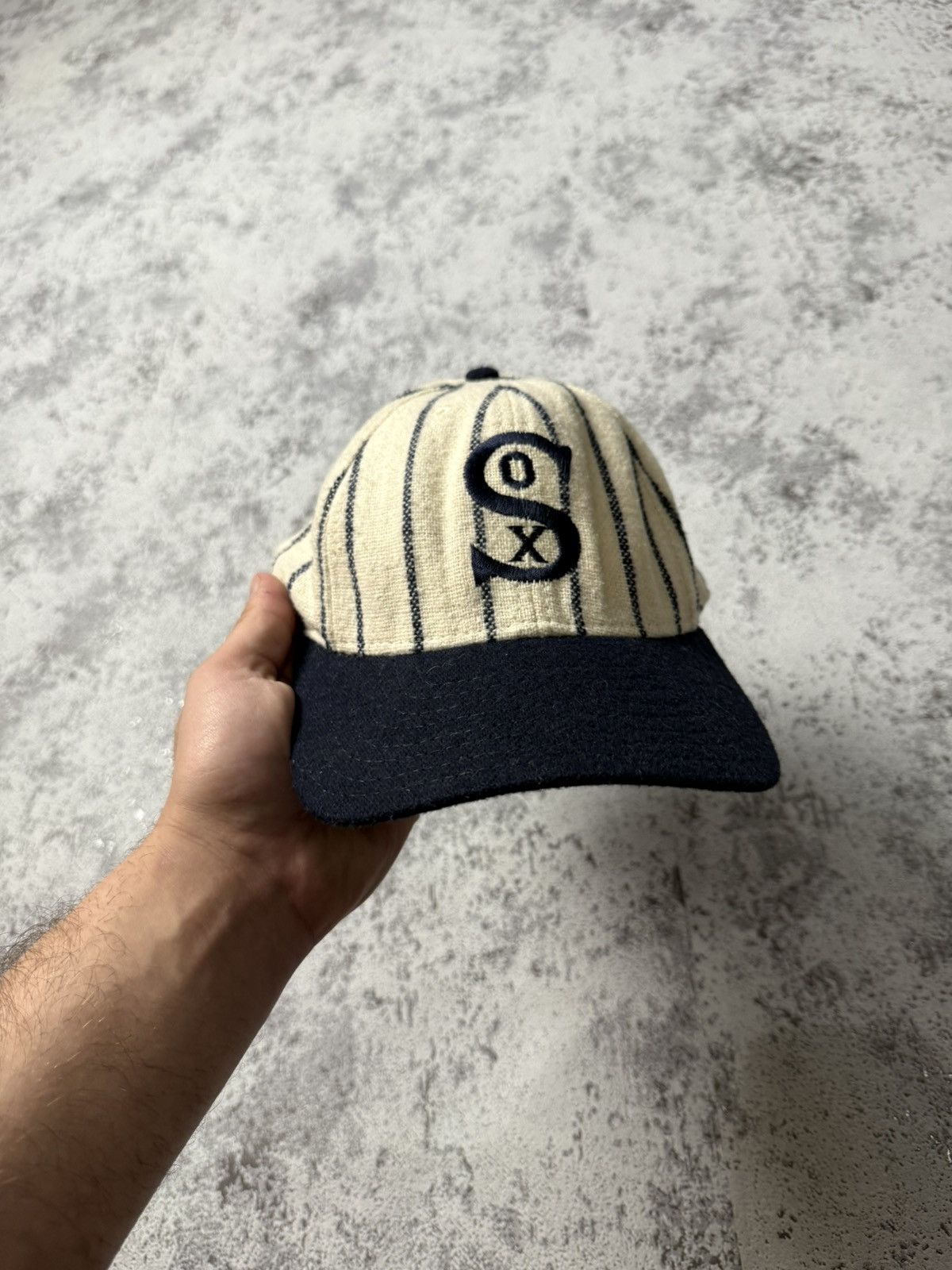American Needle VTG 90s Chicago White Sox American Needle Fitted Hat Cap USA Size ONE SIZE - 2 Thumbnail