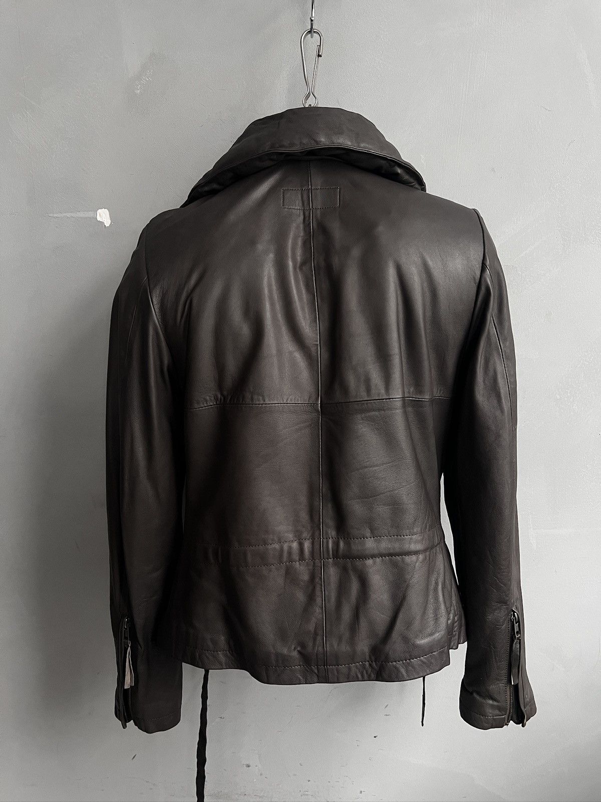 14th Addiction Asymmetrical leather biker jacket hype gothic avant garde Size US M / EU 48-50 / 2 - 7 Thumbnail
