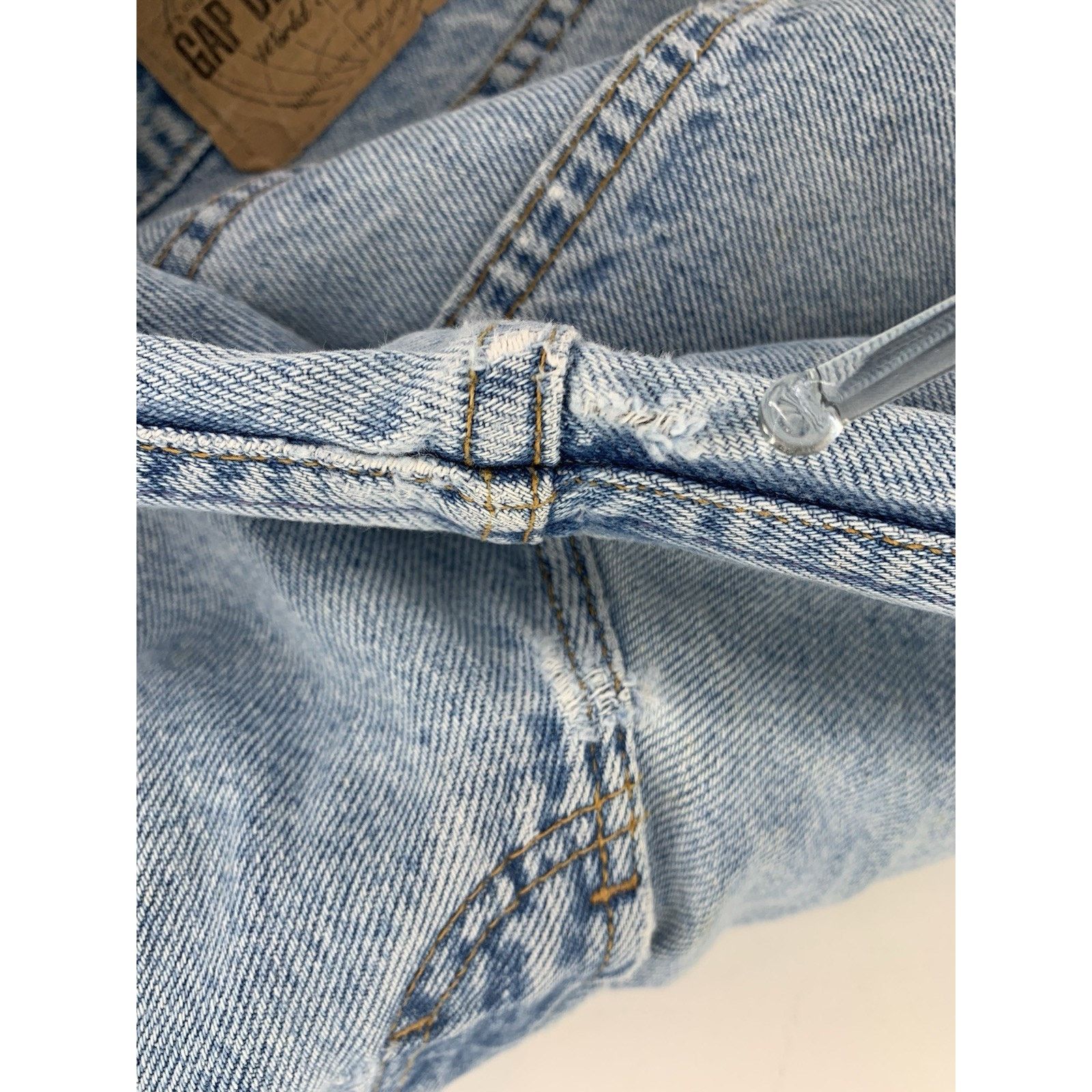 Gap Vintage GAP Blue Jeans 32x32 Light Wash USA Made Grunge Size US 32 / EU 48 - 7 Thumbnail