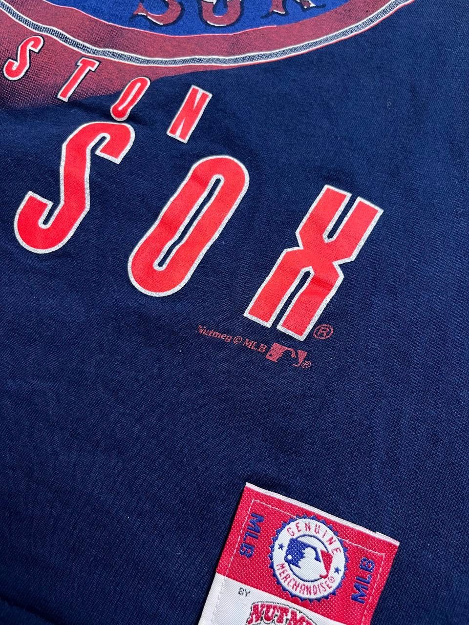 Nutmeg Vintage 90's Nutmeg Mills Boston Red Sox Archive T-shirt L Size US L / EU 52-54 / 3 - 4 Thumbnail