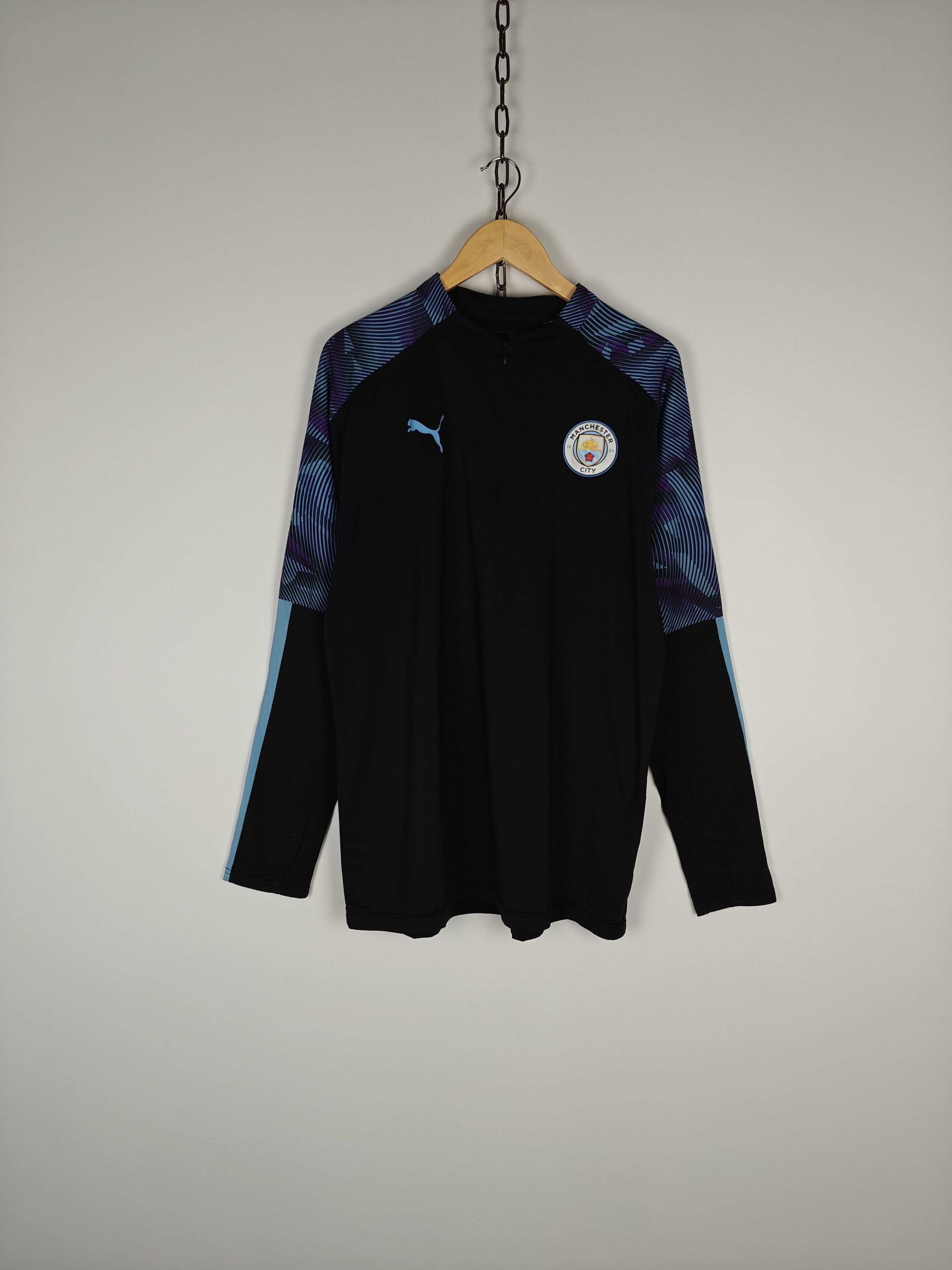 Puma Puma Manchester City Soccer Training Top Long Black XL Size US XL / EU 56 / 4 - 1 Thumbnail