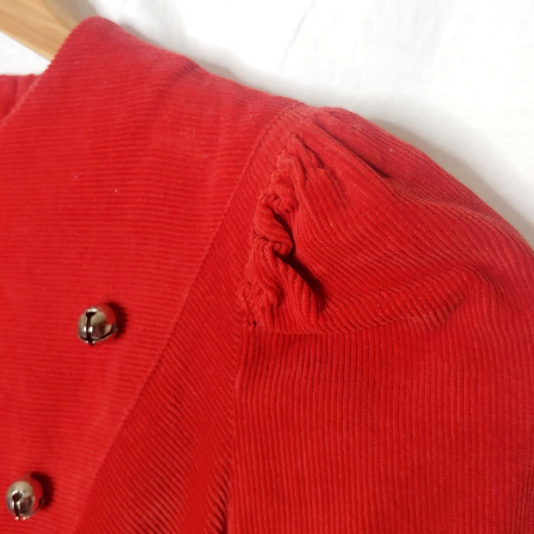 Hudson VINTAGE J L HUDSON CALIFORNIA FASHIONS Girls Dress Red Corduroy Bells Zip 40s/50s Christmas Party Girls Size ONE SIZE - 5 Thumbnail