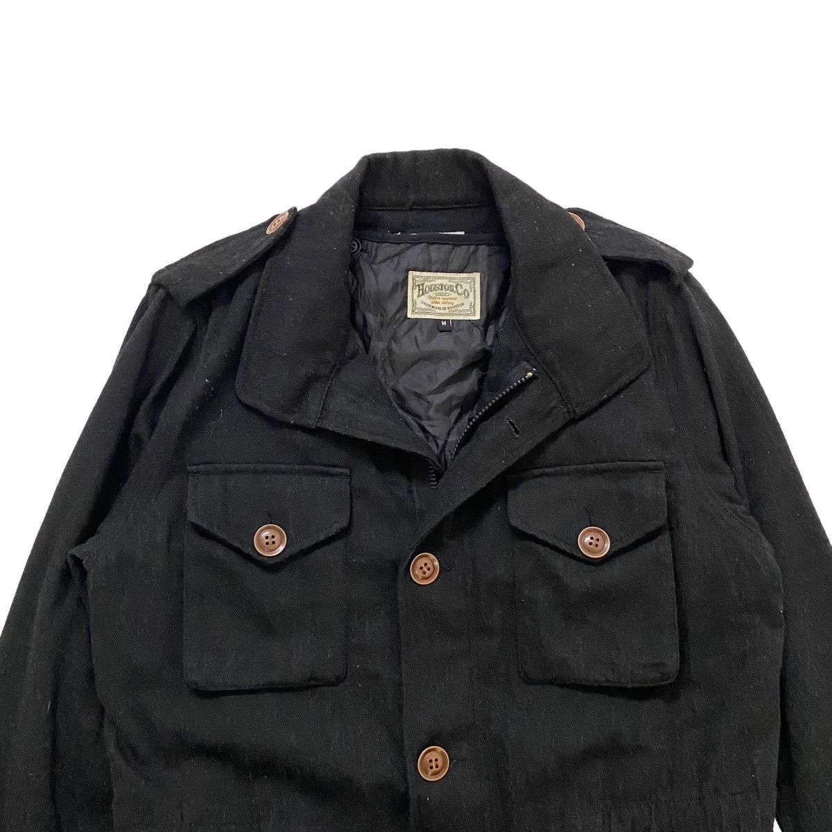 ☀️Vintage Houston military style wool jacket