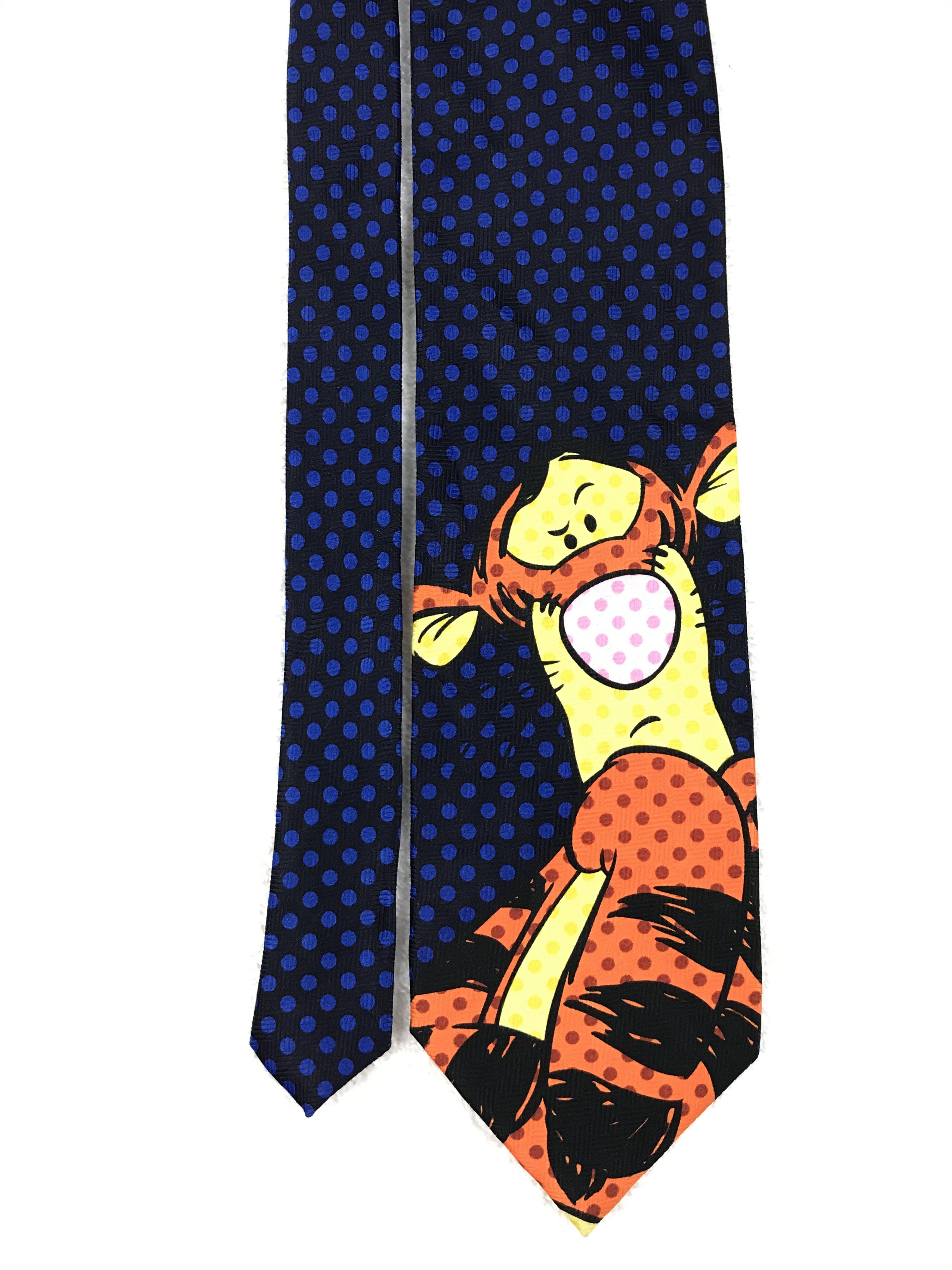 Designer × Vintage Vintage Pooh 100% Polyester Necktie Size ONE SIZE - 3 Thumbnail