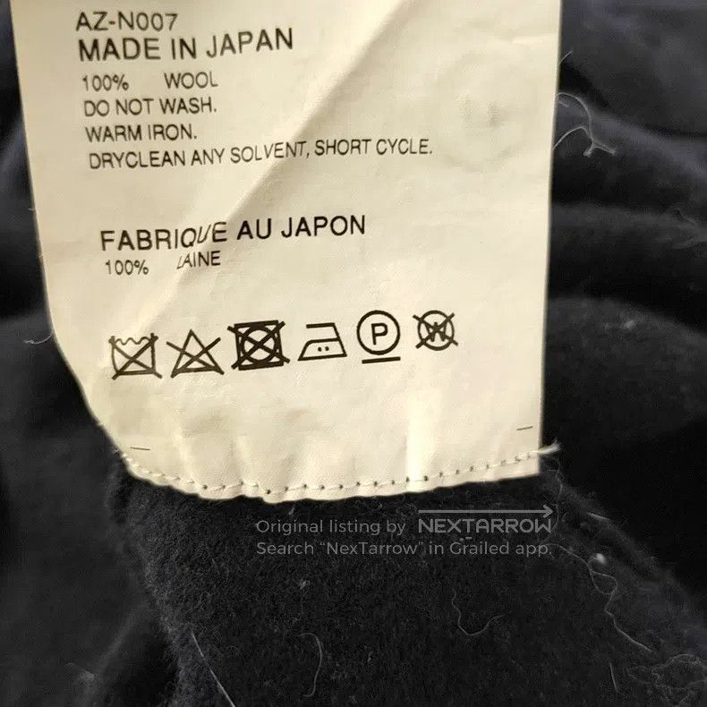 Comme des Garcons Comme Des Garcons Dark Blue Long Sleeve Wool Cardigan Size L / US 10 / IT 46 - 3 Thumbnail