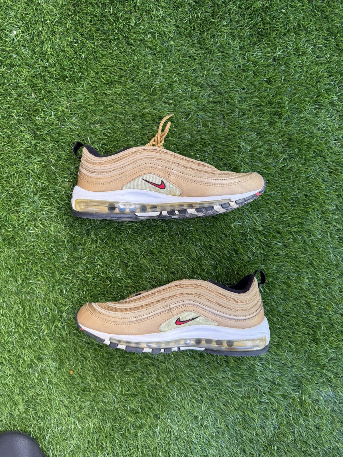 Nike Nike Airmax 97 Gold size 9.5 Size US 9.5 / EU 42-43 - 2 Thumbnail