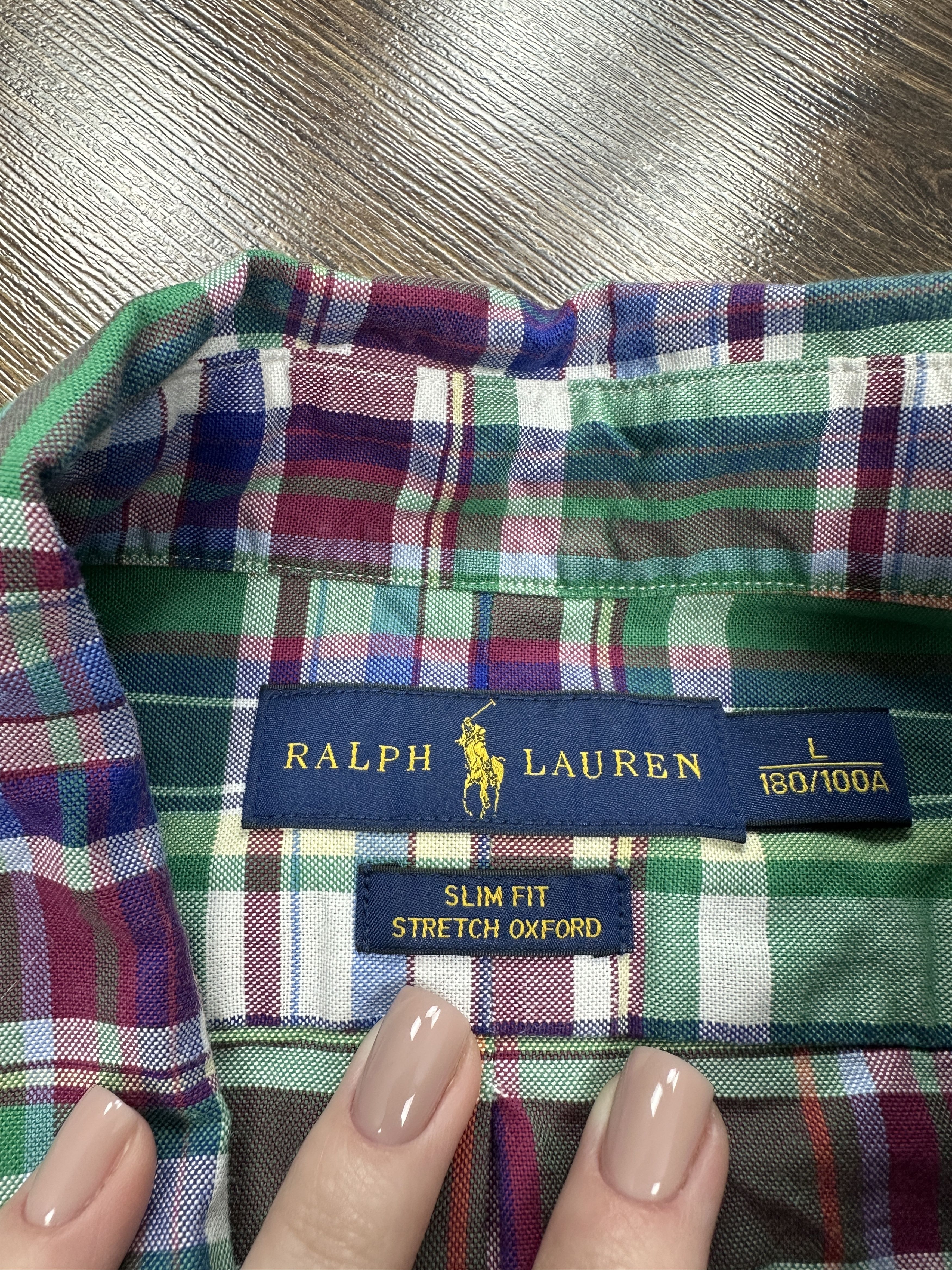 Polo Ralph Lauren × Ralph Lauren Polo Ralph Lauren Vintage Long Sleeve Check Shirt Size US L / EU 52-54 / 3 - 5 Thumbnail