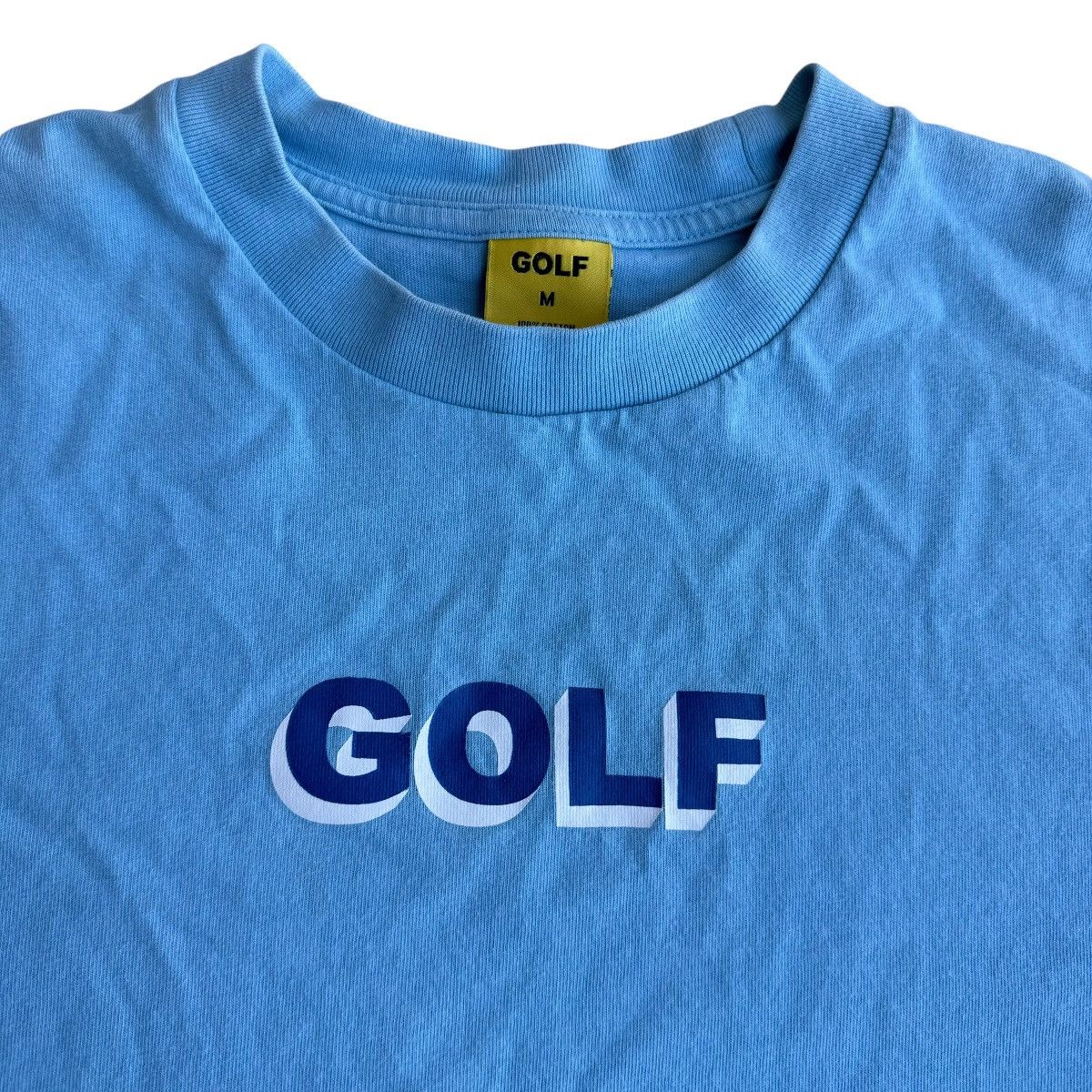 Golf Wang × Tyler The Creator GOLF WANG Tyler The Creator Blue Basic Logo Tee Shirt Size US M / EU 48-50 / 2 - 2 Thumbnail