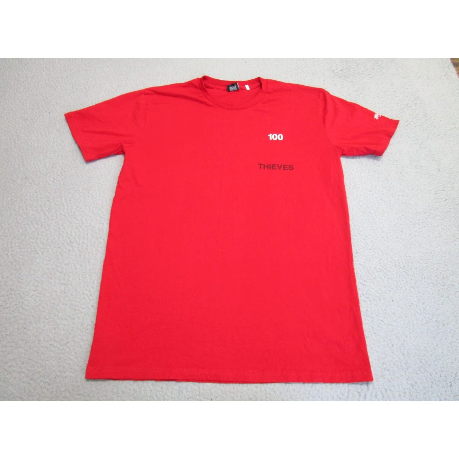 100 Thieves VINTAGE 100 Thieves Shirt Men Large Red Gaming Tee Adult Crew Neck Short Sleeve Graphic Print T-Shirt Size US L / EU 52-54 / 3 - 2 Thumbnail