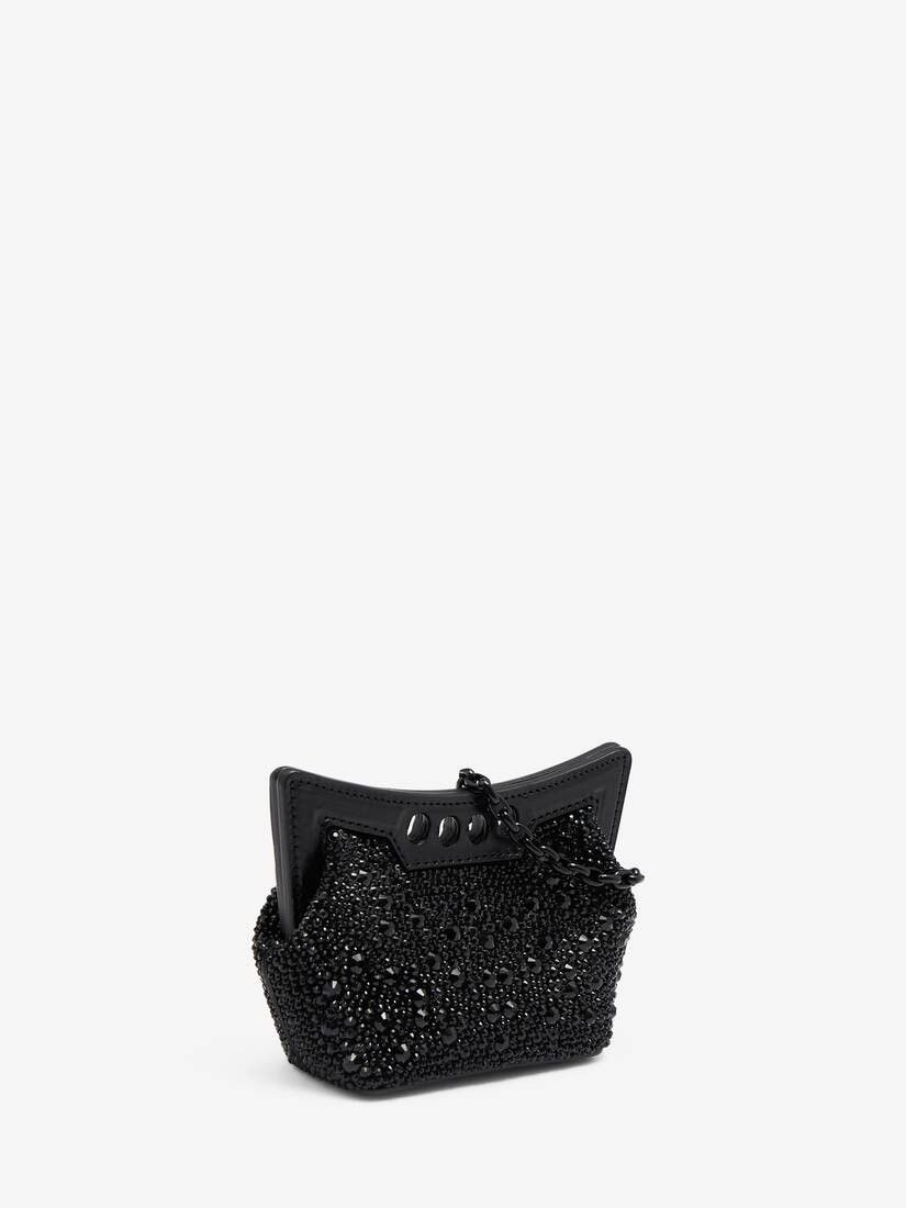 Alexander McQueen o1w1db10925 Size: OS/The Micro Peak Bag in Black Size ONE SIZE - 3 Thumbnail