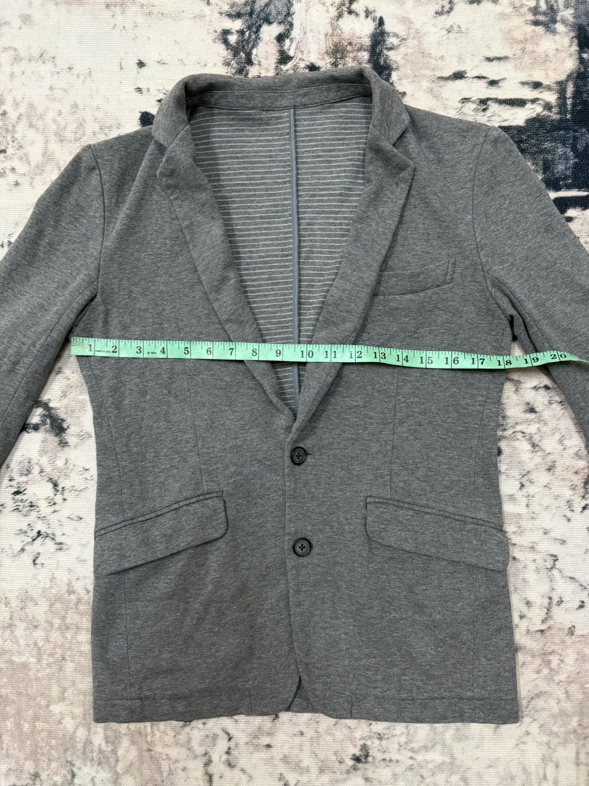 Tornado Mart Zero Tornado Mart Men’s Cotton Grey Casual Blazer Size 34S - 12 Thumbnail