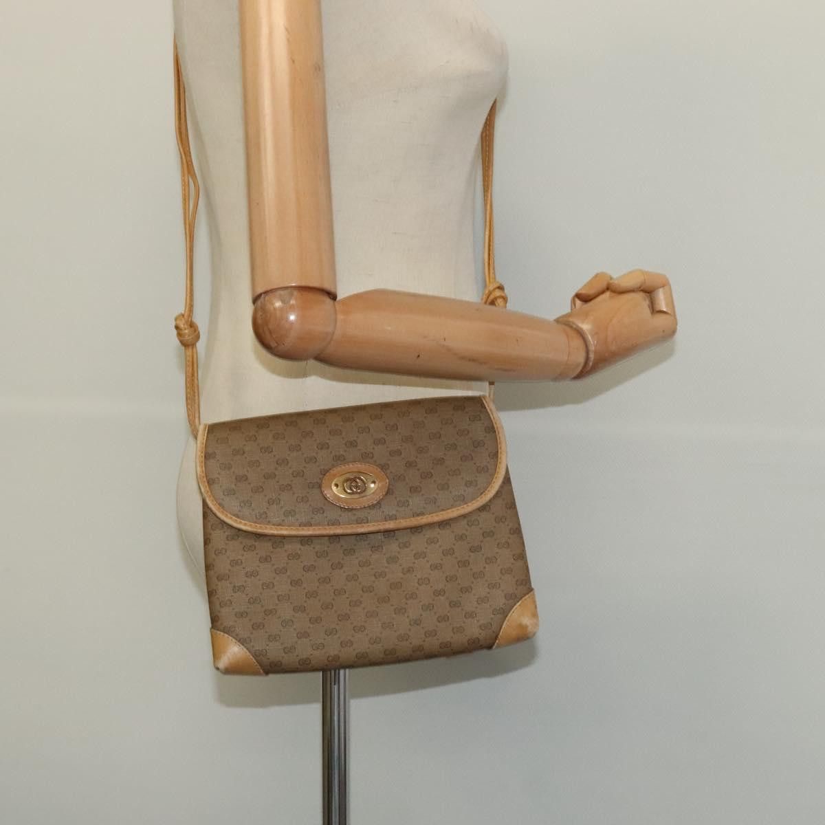 Gucci GUCCI Micro GG Supreme Shoulder Bag Pvc Beige Gold 007 49 Size ONE SIZE - 22 Thumbnail