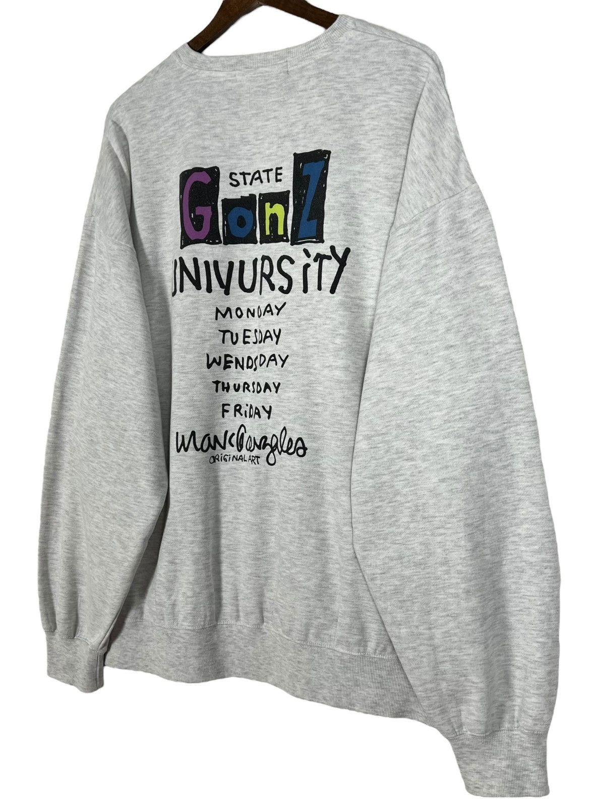 Girl Skateboards × Vintage Vintage Mark Gonzales State University Artwork Crew Neck Size US XL / EU 56 / 4 - 4 Thumbnail