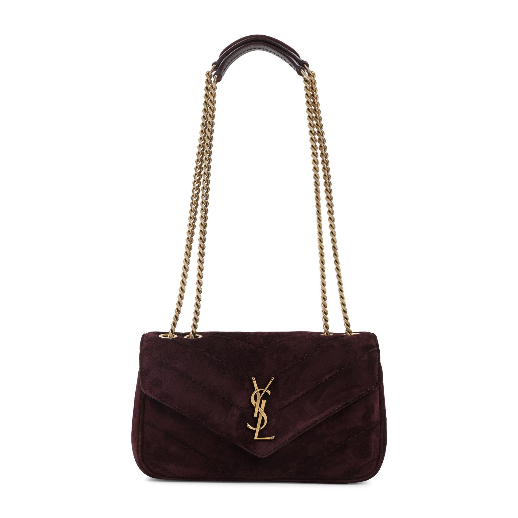 Saint Laurent Paris Saint Laurent Lou Lou Suede Shoulder Bag Size ONE SIZE - 1 Thumbnail