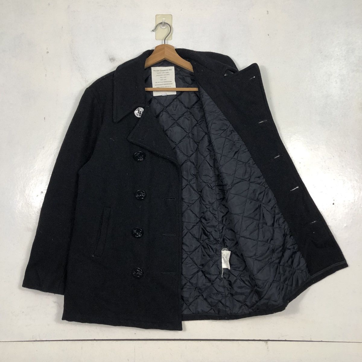 Japanese Brand 📌Vintage Wool Peacoat Usa Double Breast Issey Miyake Size US L / EU 52-54 / 3 - 13 Thumbnail