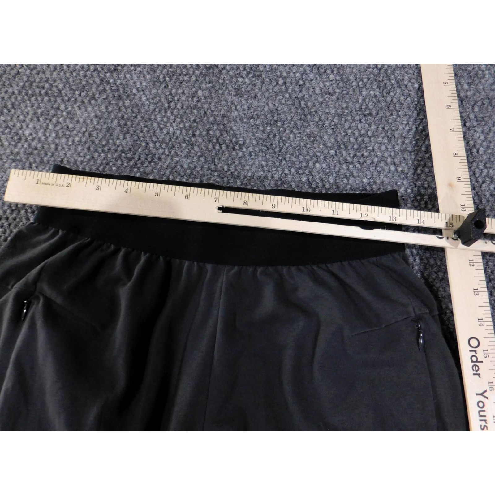 Adidas Adidas Jogger Pants Womens Medium Black Solid Zip Pocket Athletic 32x28 Track Size 32" / US 10 / IT 46 - 3 Thumbnail