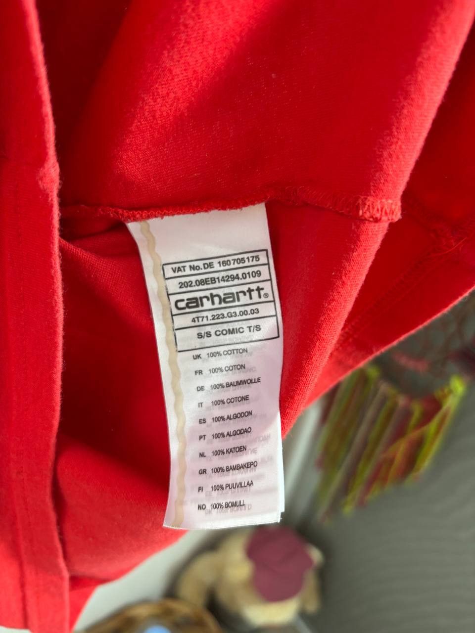 Carhartt Carhartt Comic Red Tee T-shirt Size US L / EU 52-54 / 3 - 3 Thumbnail
