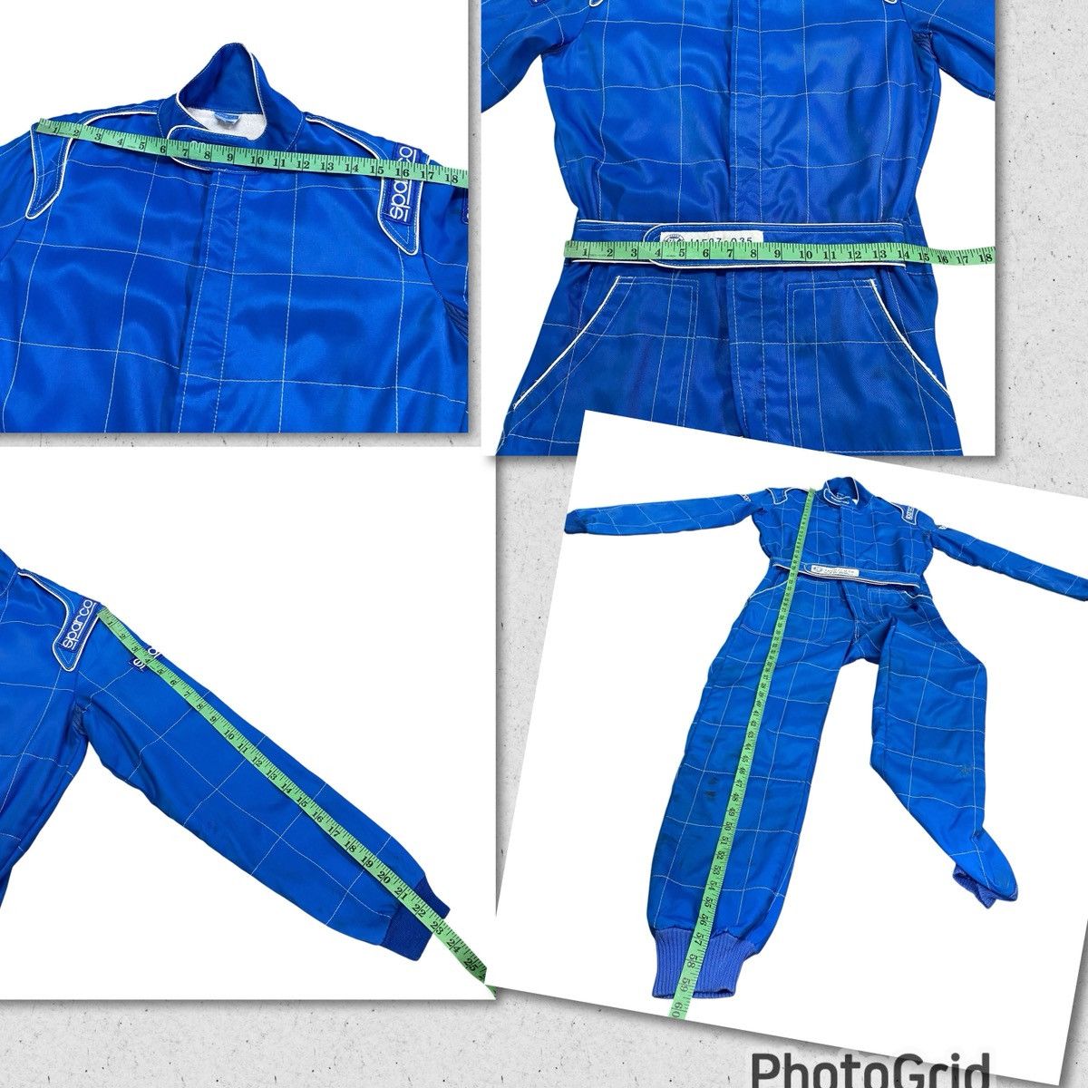 Japanese Brand Vintage Sparco R513 Racing Team Race For Win Blue Mens Suit Size US M / EU 48-50 / 2 - 25 Thumbnail