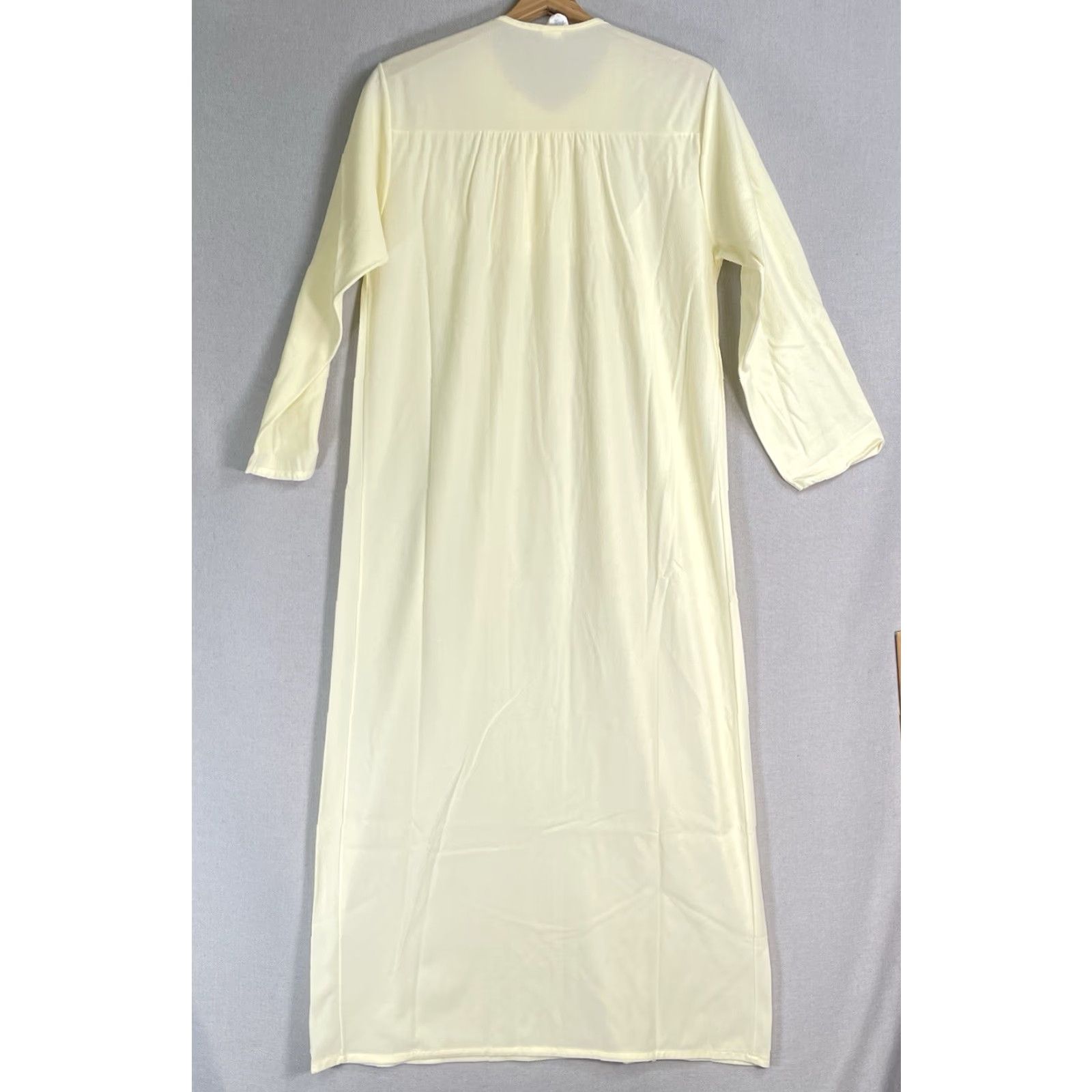 Vintage VINTAGE Katz Nightgown Dress Yellow Lace Ruffle Cottagecore Sleeveless Round Neck Medium M Womens Dress Late 20th Century USA Size M / US 6-8 / IT 42-44 - 7 Thumbnail