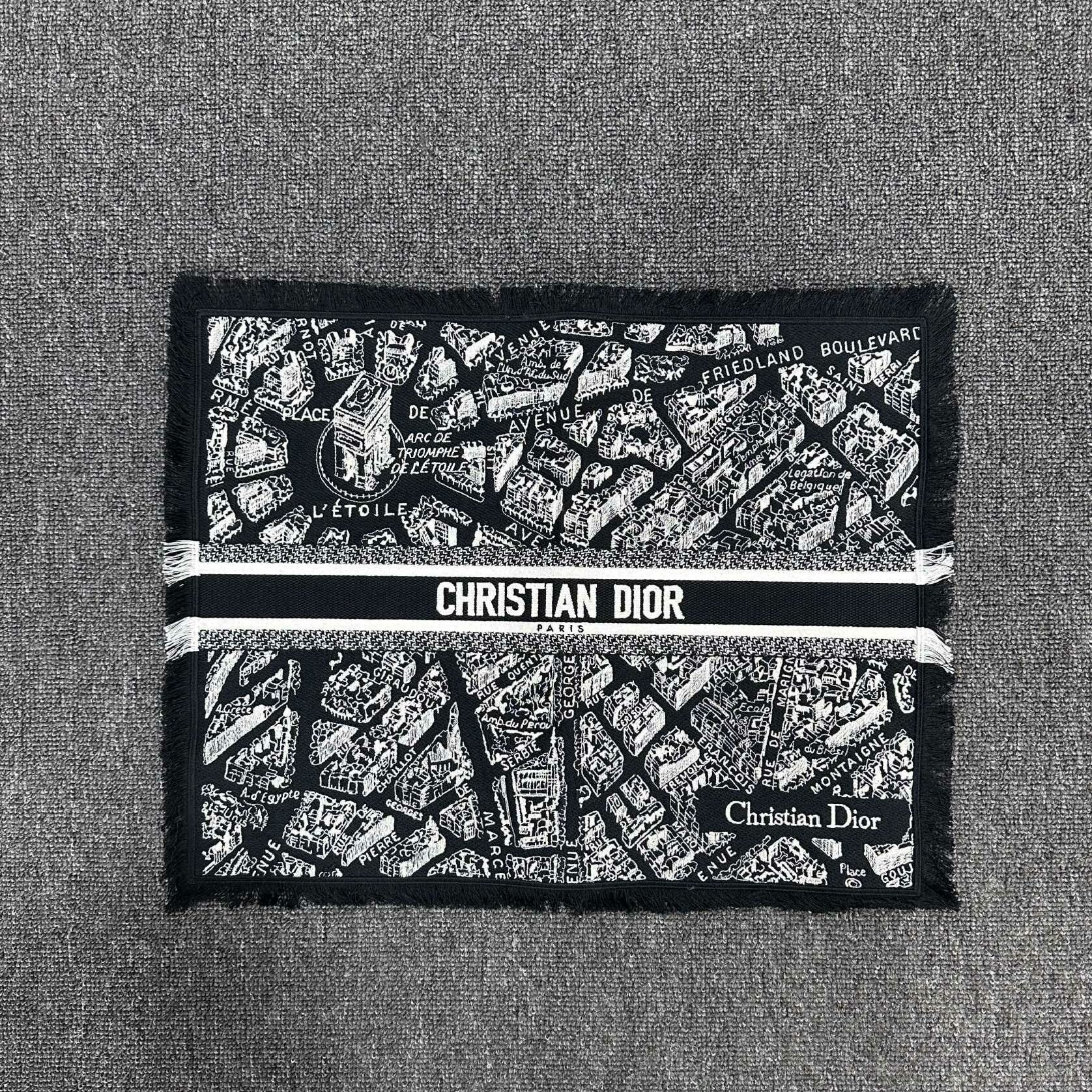 Dior Dior Retro Embroidered Black OS Size ONE SIZE - 1 Thumbnail