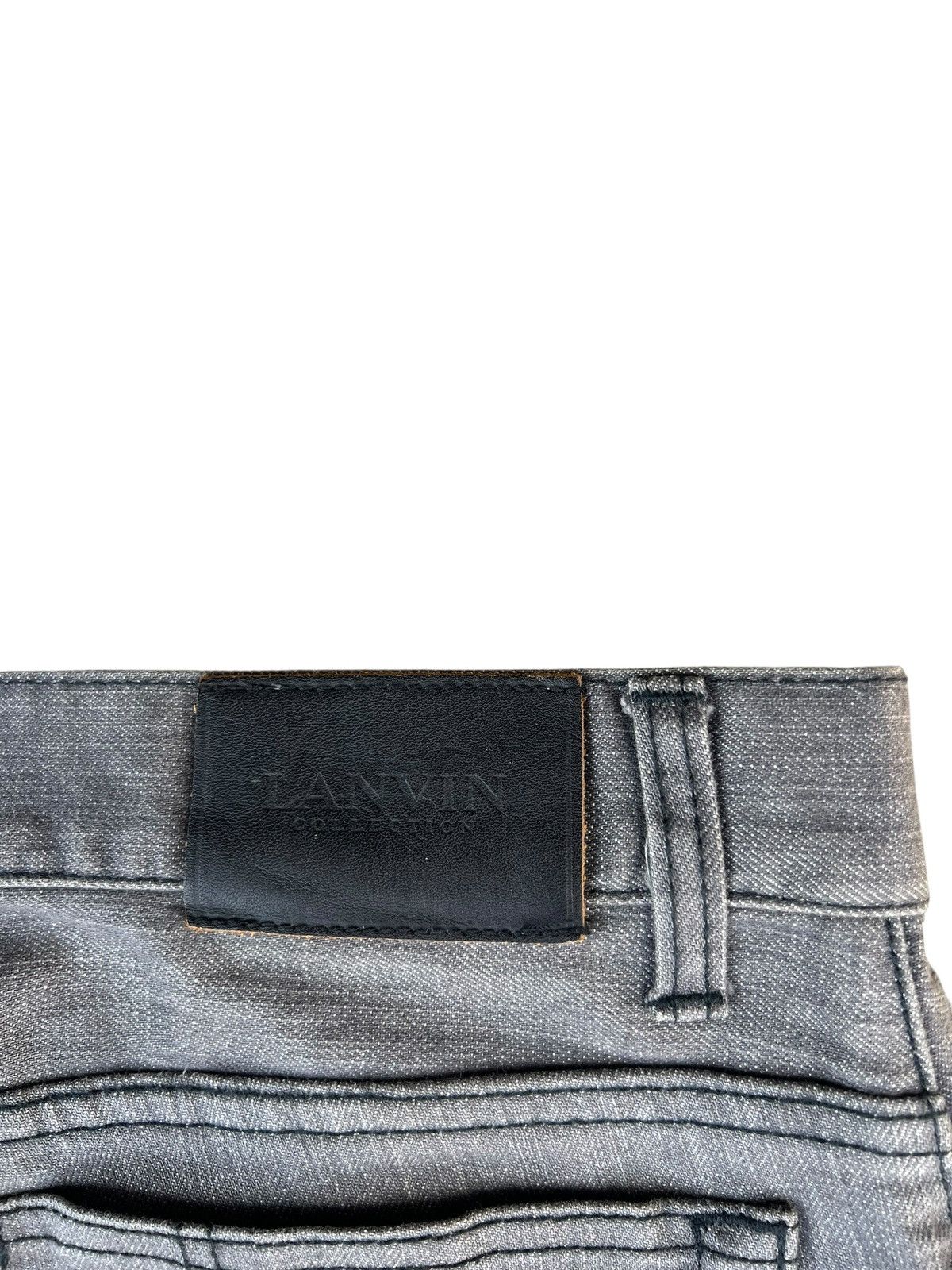 Lanvin Vintage Lanvin Collection Stretch Grey Denim Jeans Size US 34 / EU 50 - 17 Thumbnail