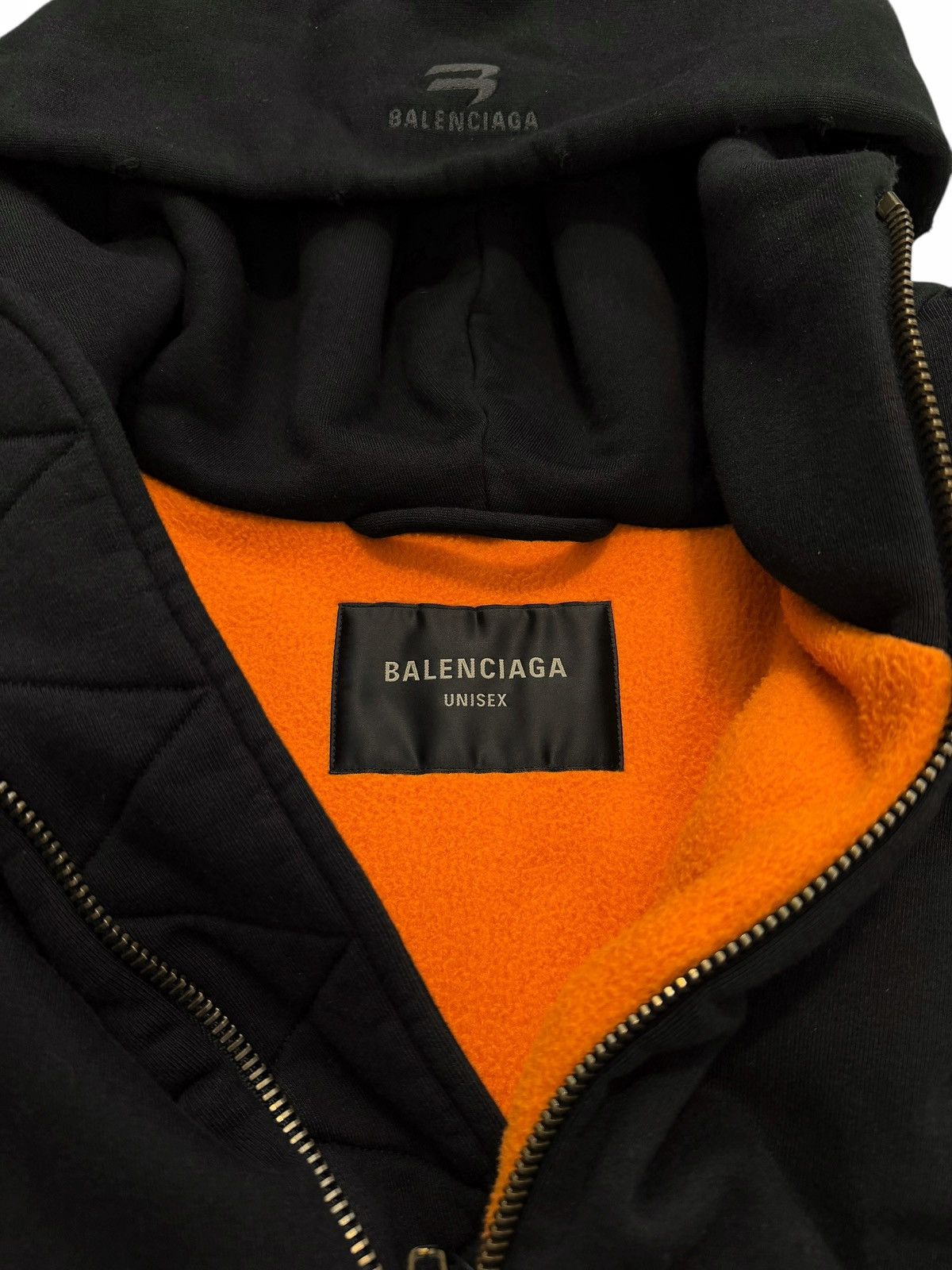 Balenciaga Heavy Cotton Fleece Hooded Bomber Jacket Zip Size US XXL / EU 58 / 5 - 5 Thumbnail