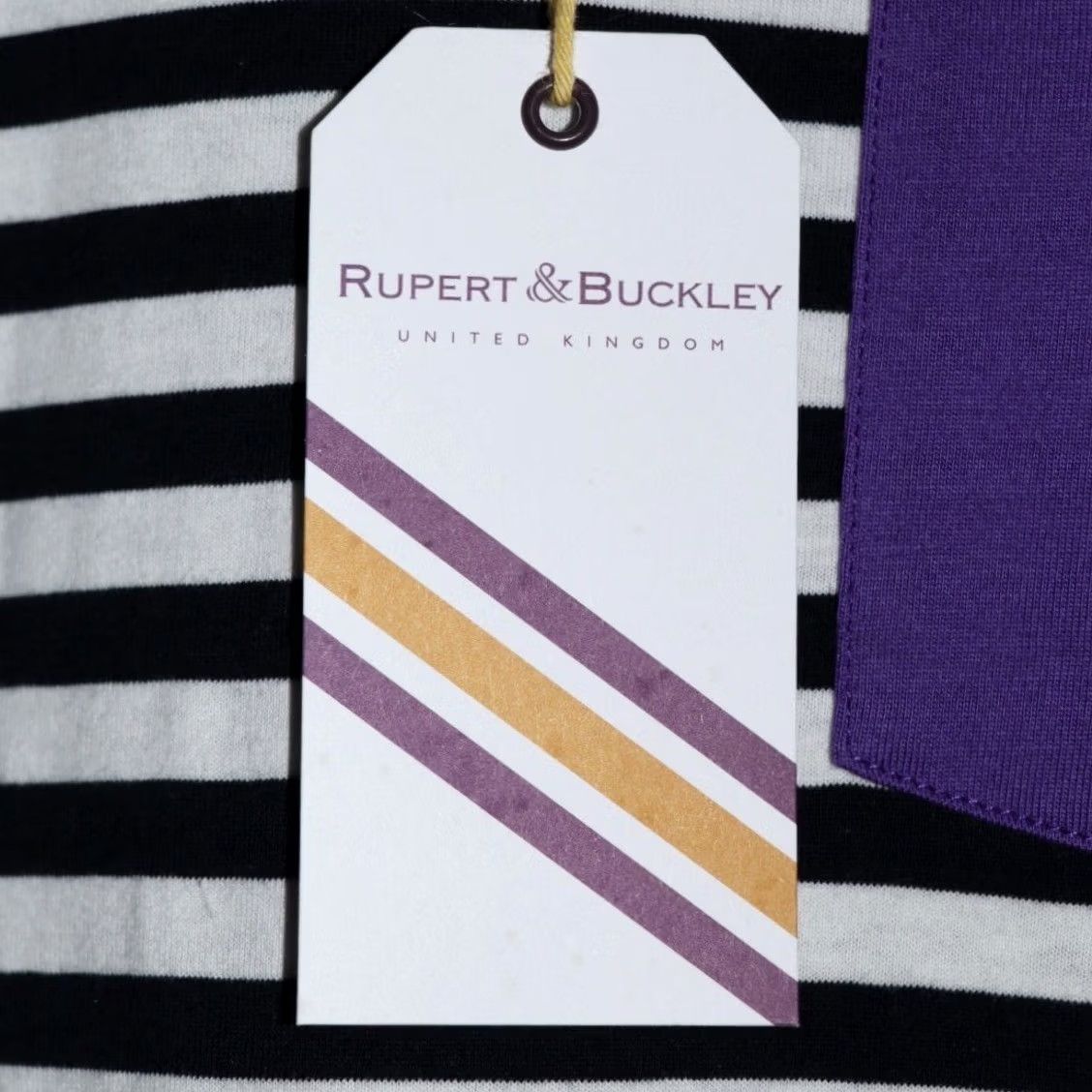 Vintage Rupert & Buckley T Shirt Mens Banwell Stripe Pocket Tee Navy BNWT Medium Boys? Size US M / EU 48-50 / 2 - 5 Thumbnail