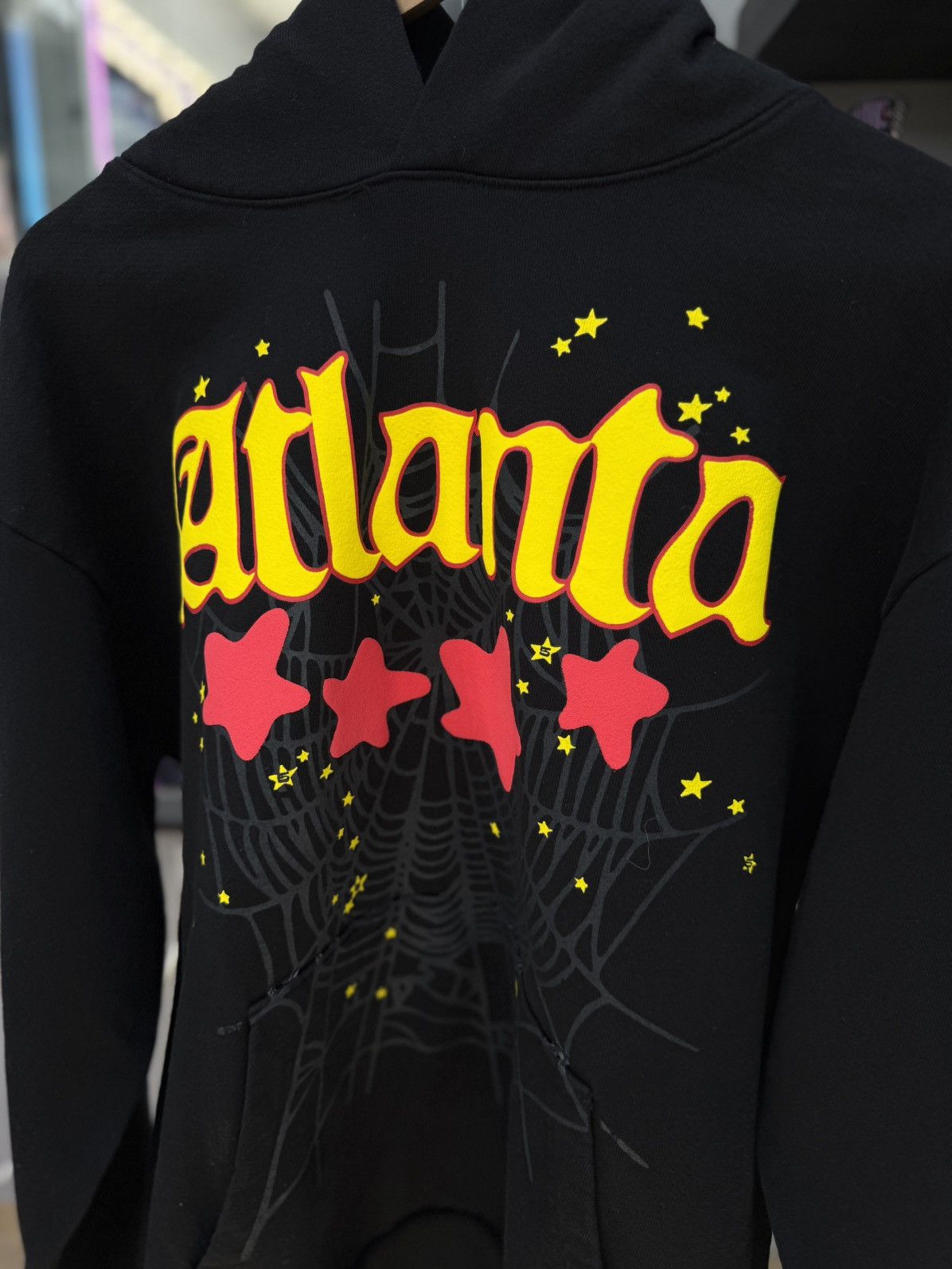 Sp5der Sp5der Black Atlanta Pullover Hoodie Size (L) NEW Size US L / EU 52-54 / 3 - 5 Thumbnail