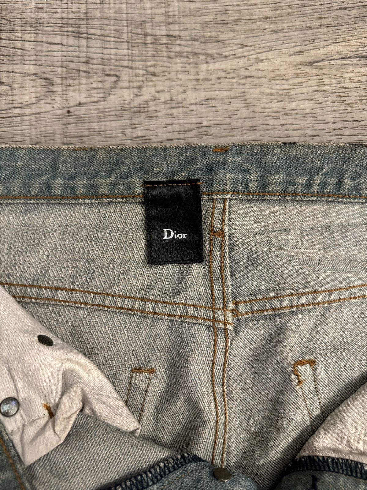 Dior Dior strip dirty Bleu Clair 04 Hedi Slimane denim Size US 29 - 8 Thumbnail