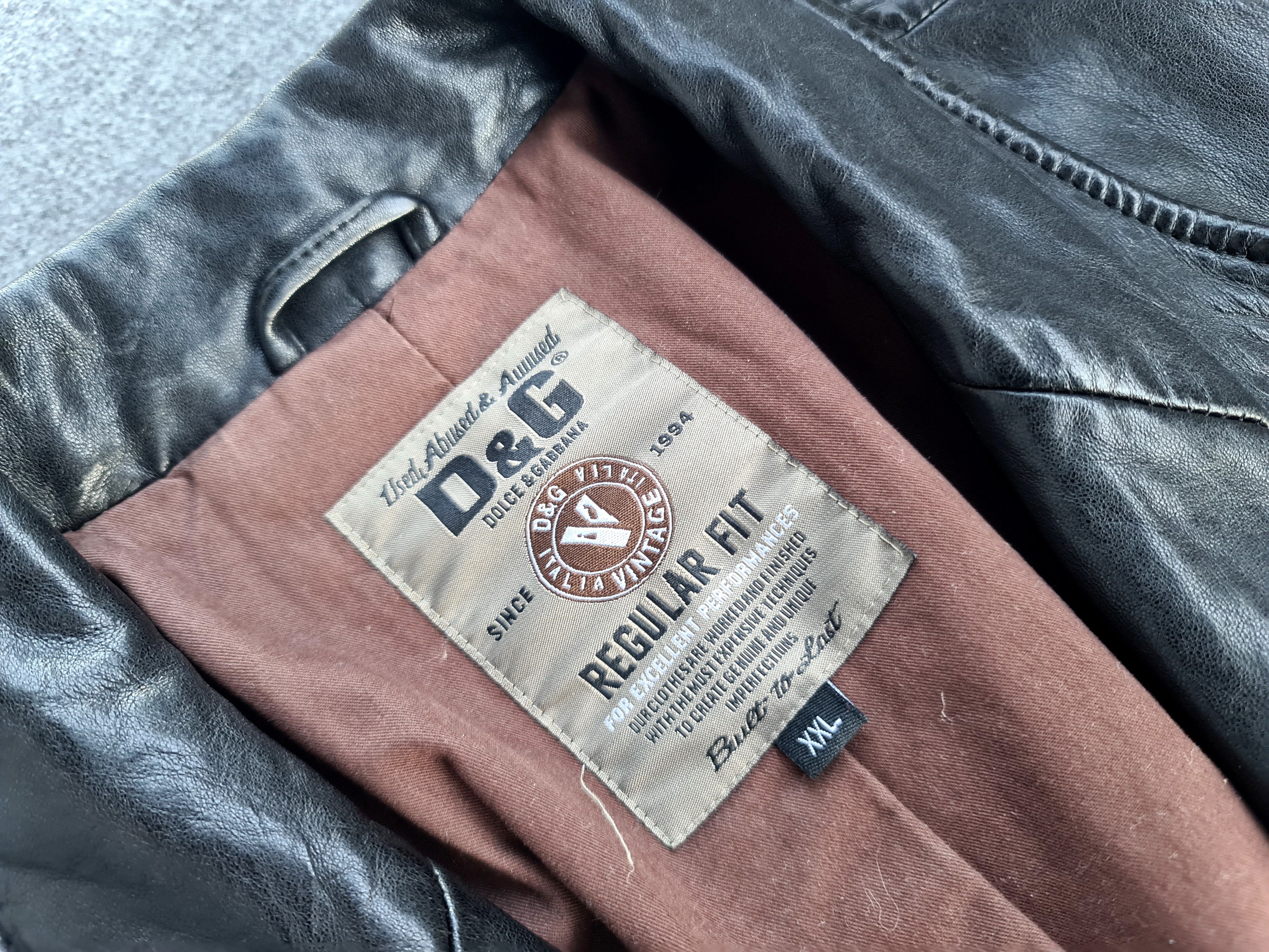 Italian Designers D&G Leather Jacket or Leather Blazer Size US L / EU 52-54 / 3 - 4 Thumbnail