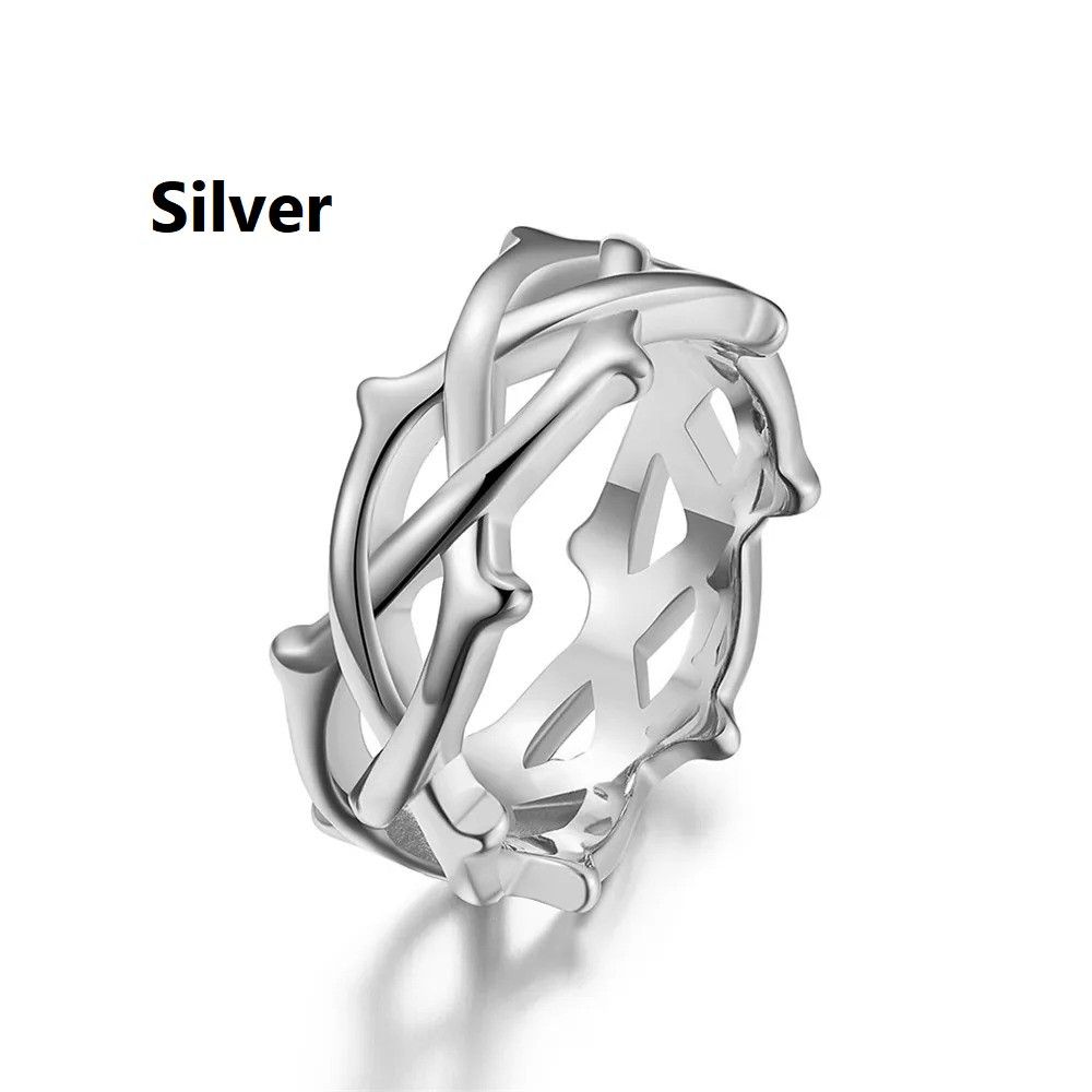 Other Thorn Vine Ring Streetwear Fashion Finger Jewelry Gift Size ONE SIZE - 6 Thumbnail