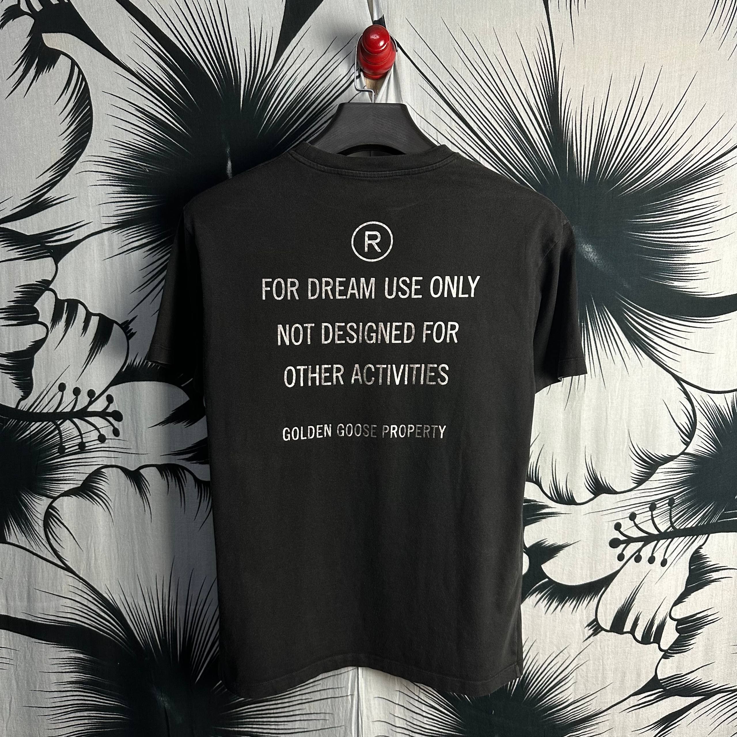 Golden Goose Golden Goose For Dream Use Only Black T-Shirt Size US M / EU 48-50 / 2 - 1 Thumbnail