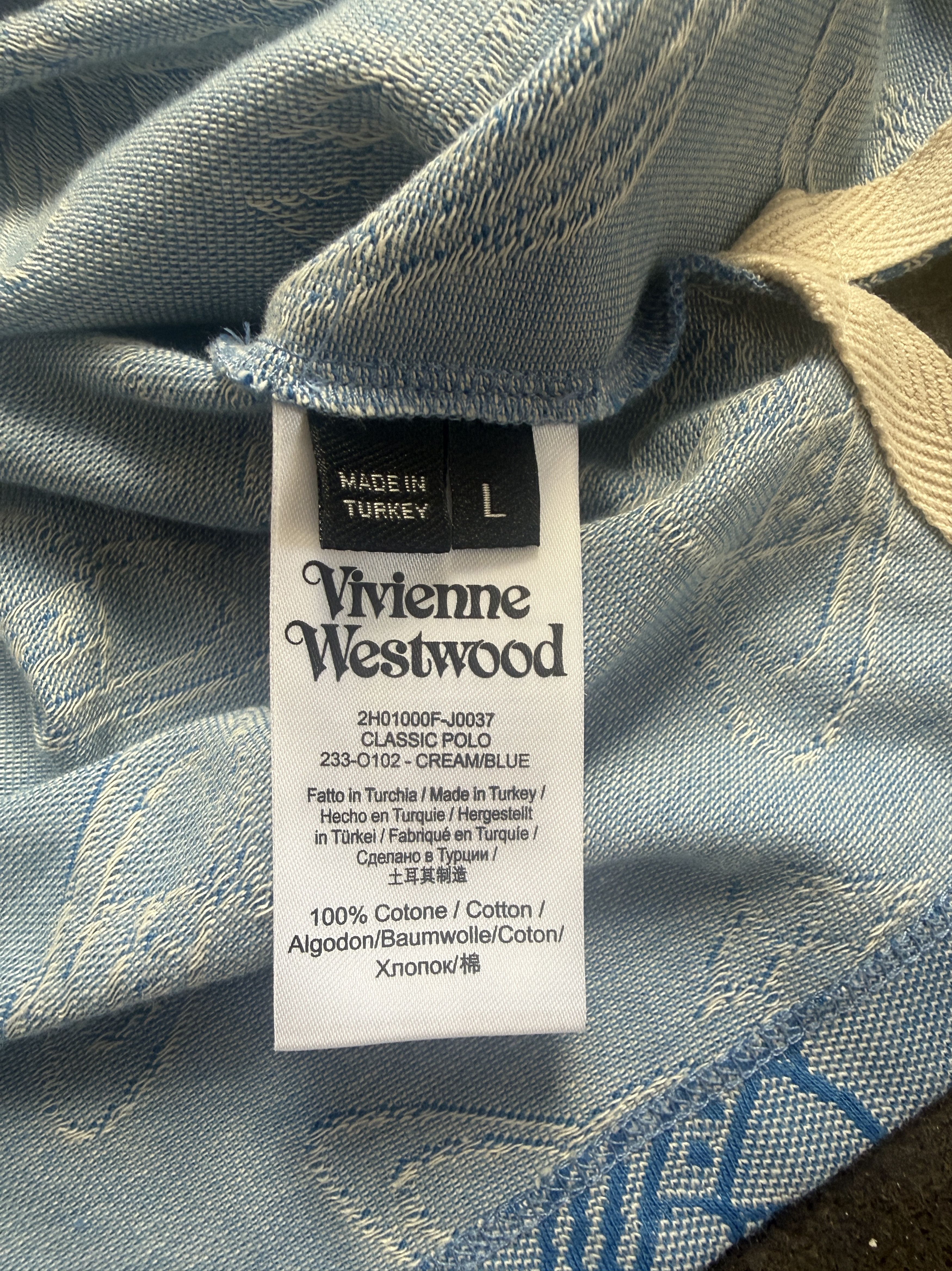 Vivienne Westwood Brand New Polo w/ All over Orb Print Size US L / EU 52-54 / 3 - 4 Thumbnail