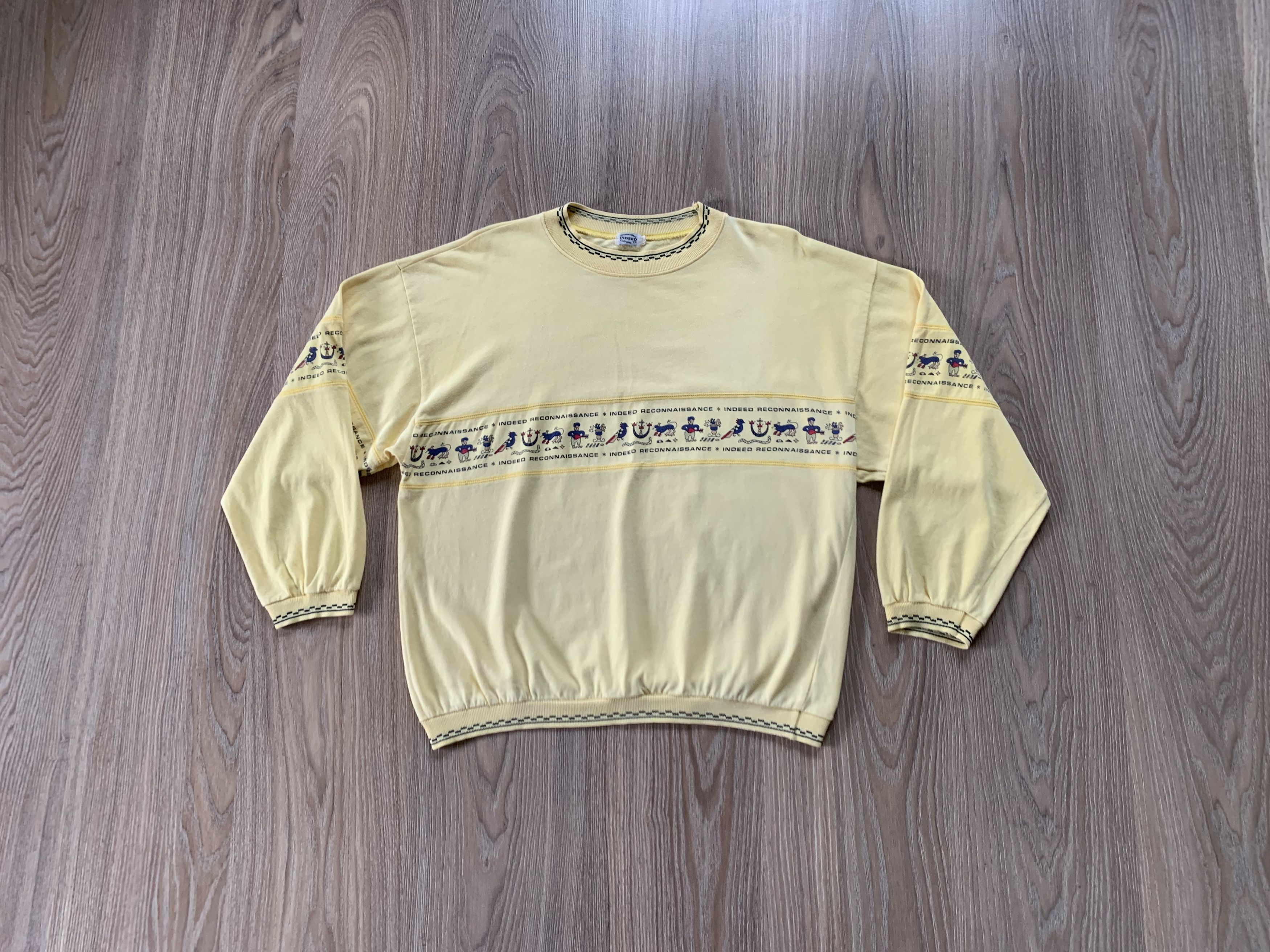 Vintage Indeen Reconnaissance Vintage Cotton Printed Sweatshirt Size US M / EU 48-50 / 2 - 2 Thumbnail
