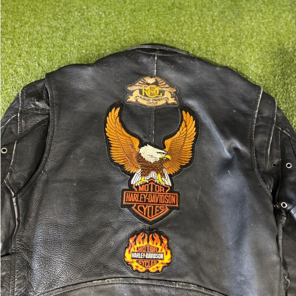 Harley Davidson Crazy vintage 70s-80s Harley Davidson leather jacket Size US XL / EU 56 / 4 - 2 Thumbnail