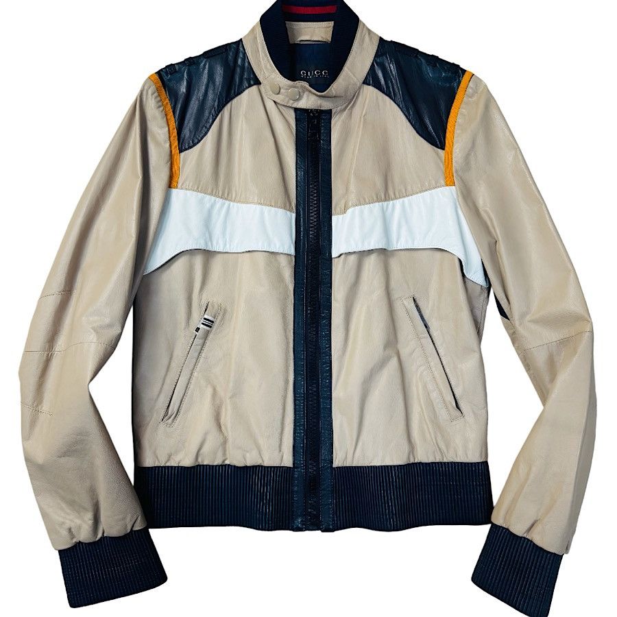 Authentic Gucci Tom Ford Runway Lambskin Bomber Jacket