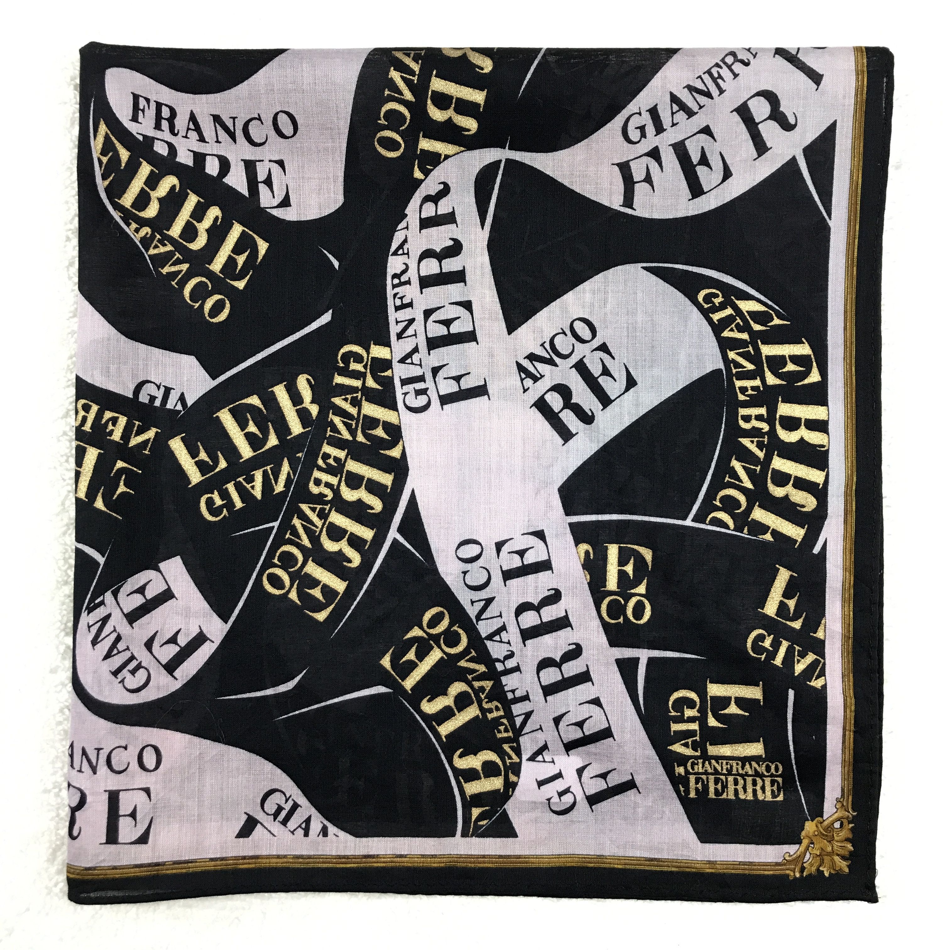 Gianfranco Ferre × Vintage Vintage GianFranco Ferre Bandana Neckerchief Handkerchief Size ONE SIZE - 2 Thumbnail