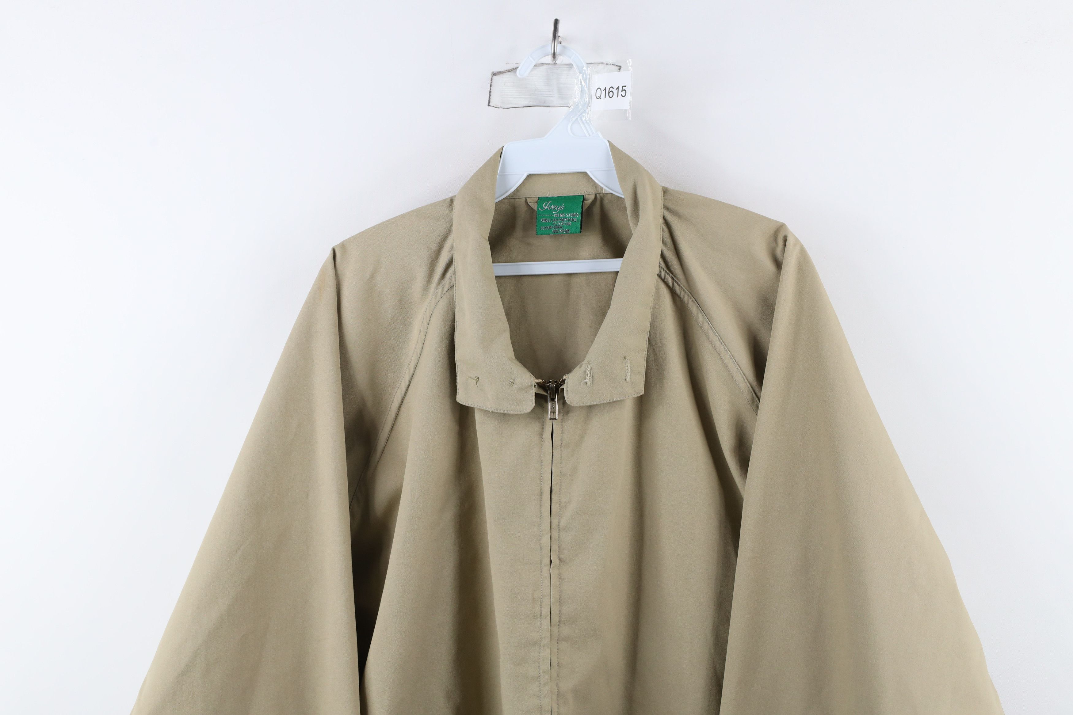 Vintage Vintage 90s Streetwear Cafe Racer Bomber Jacket Beige Size US XL / EU 56 / 4 - 2 Thumbnail