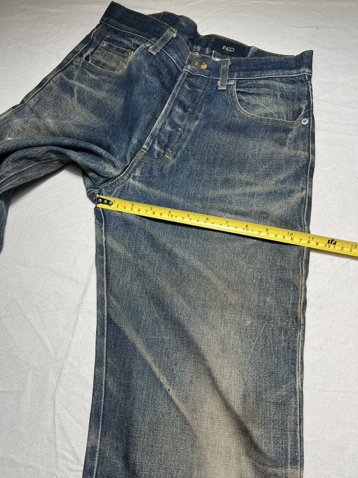 Yohji Yamamoto INED HOMME distressed denim Size US 30 / EU 46 - 5 Thumbnail