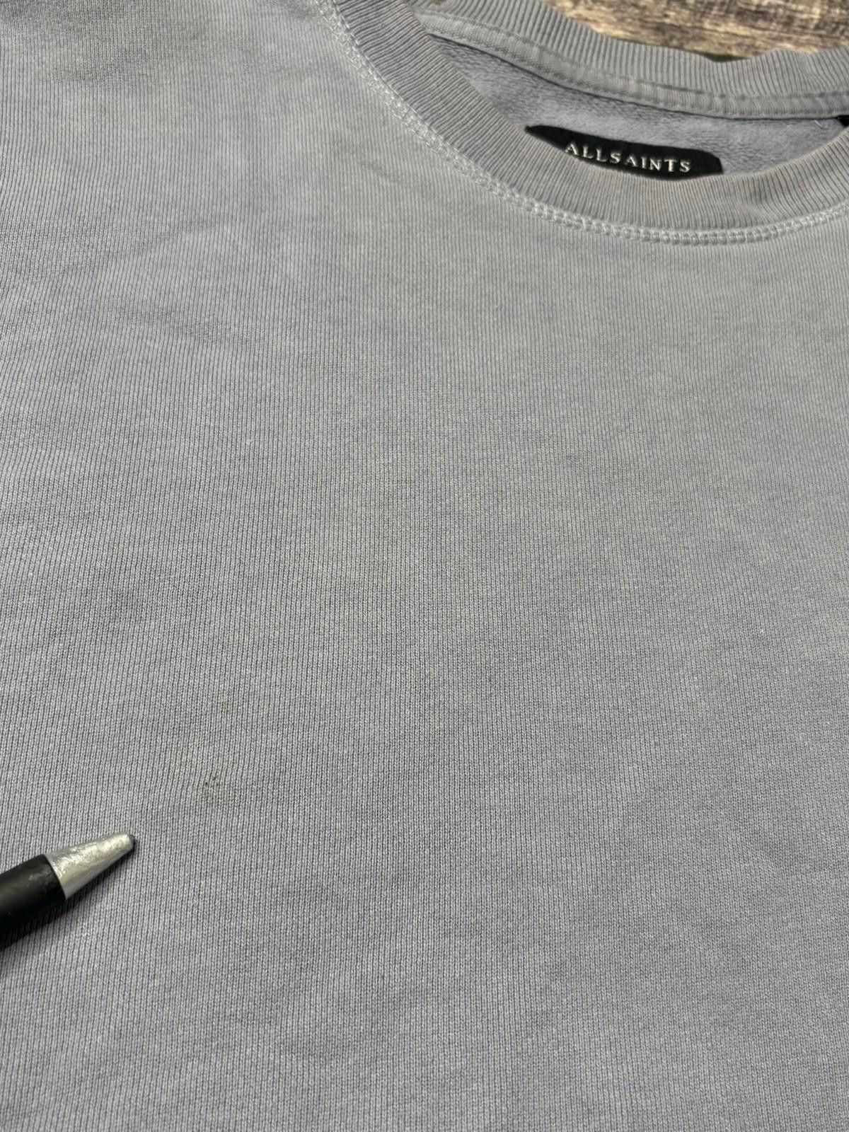 Allsaints All Saints Sweatshirt Mens Small Cotton Pullover Gray Size US S / EU 44-46 / 1 - 6 Thumbnail