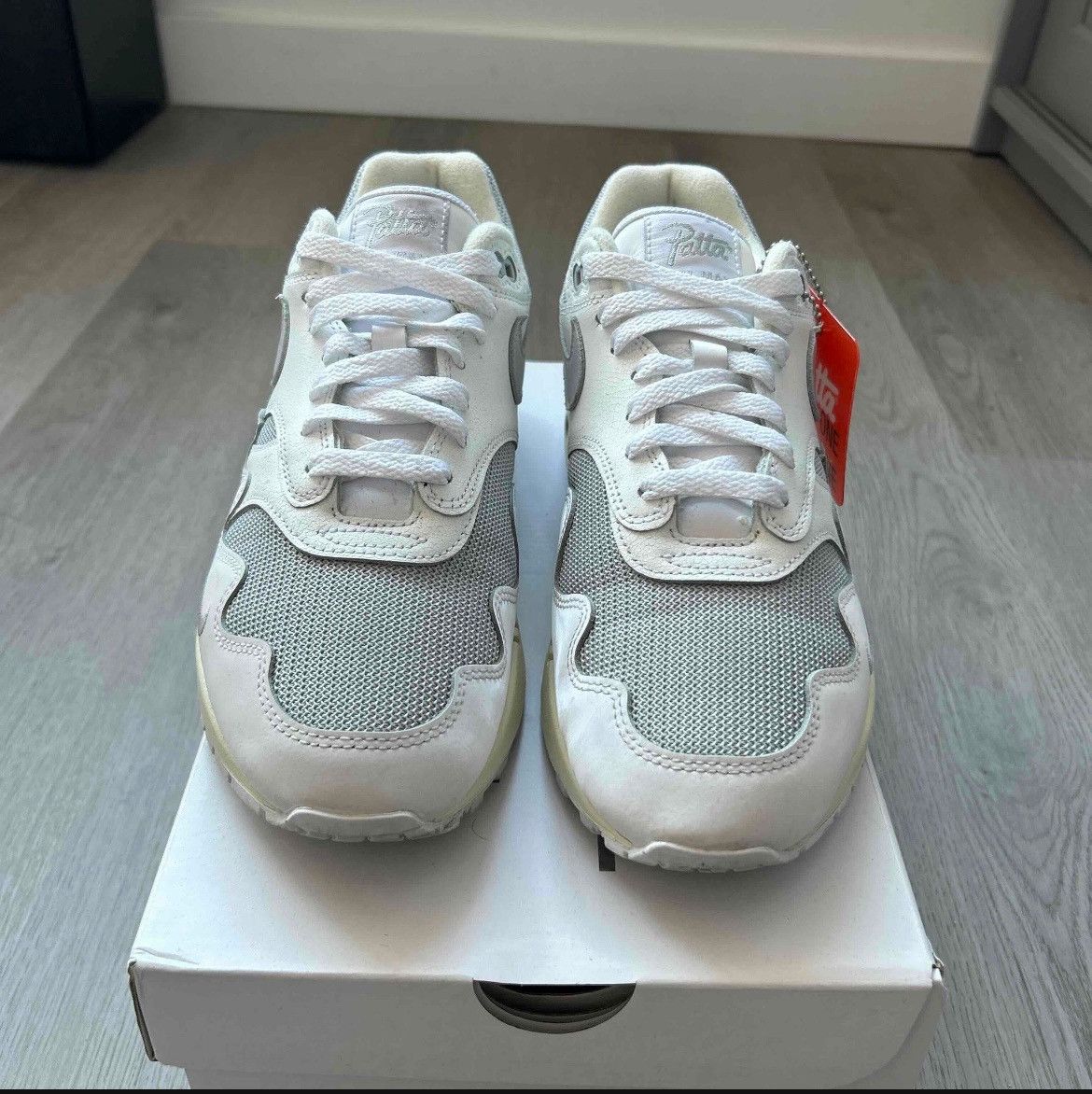 Nike × Patta Size 9 - Nike Patta Air Max 1 Waves White Pure Platinum Size US 9 / EU 42 - 8 Thumbnail