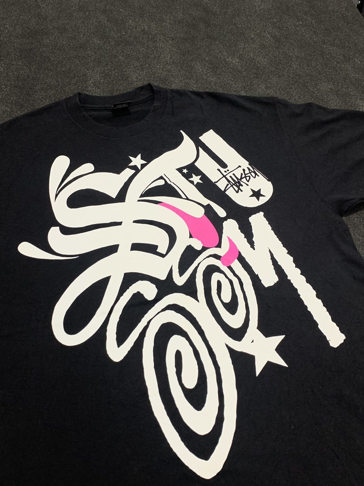 Stussy Vintage Y2K STUSSY Big Logo Graffiti Script T-Shirt Size US XL / EU 56 / 4 - 2 Thumbnail
